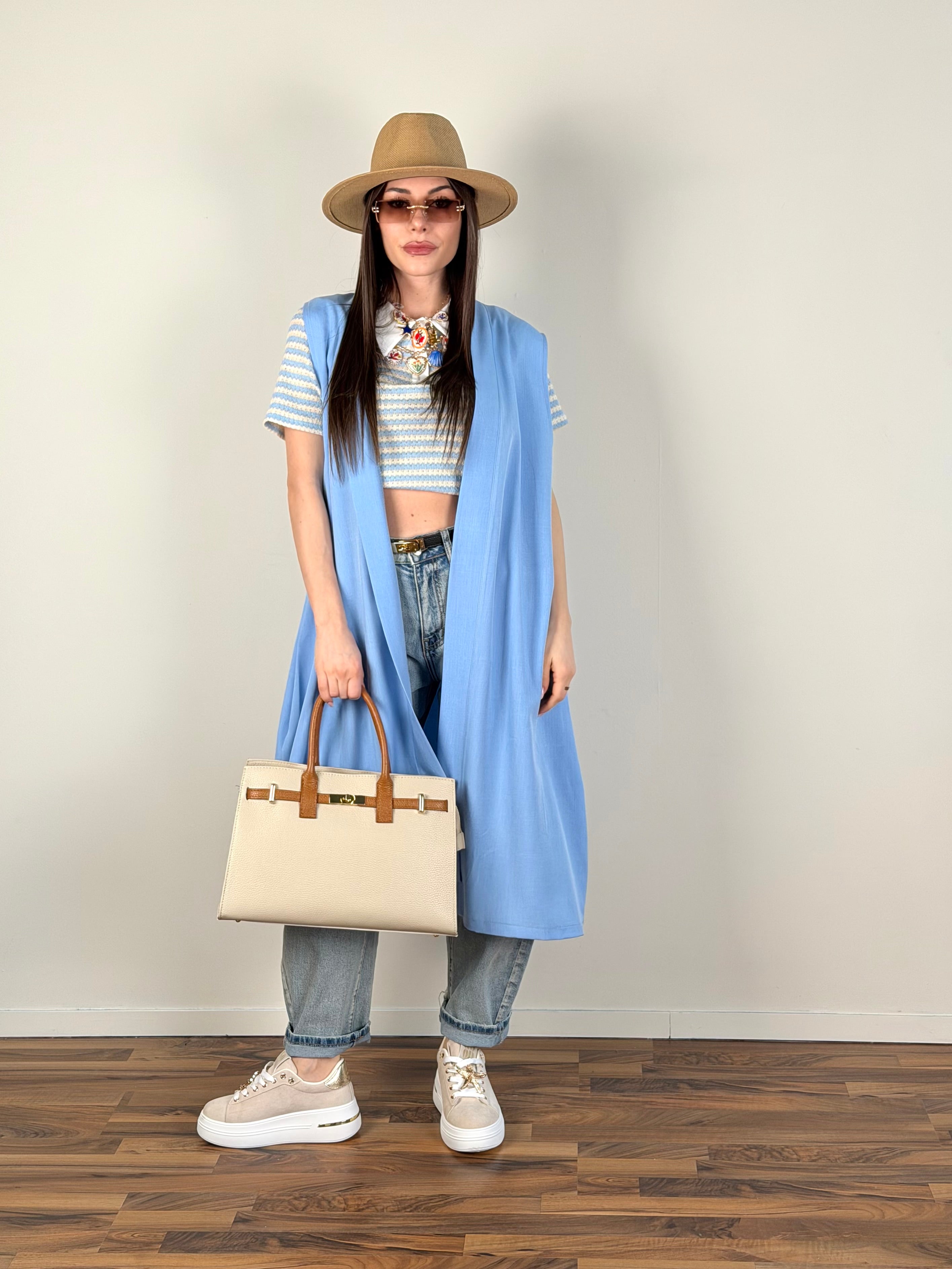 Cardigan Palermo celeste