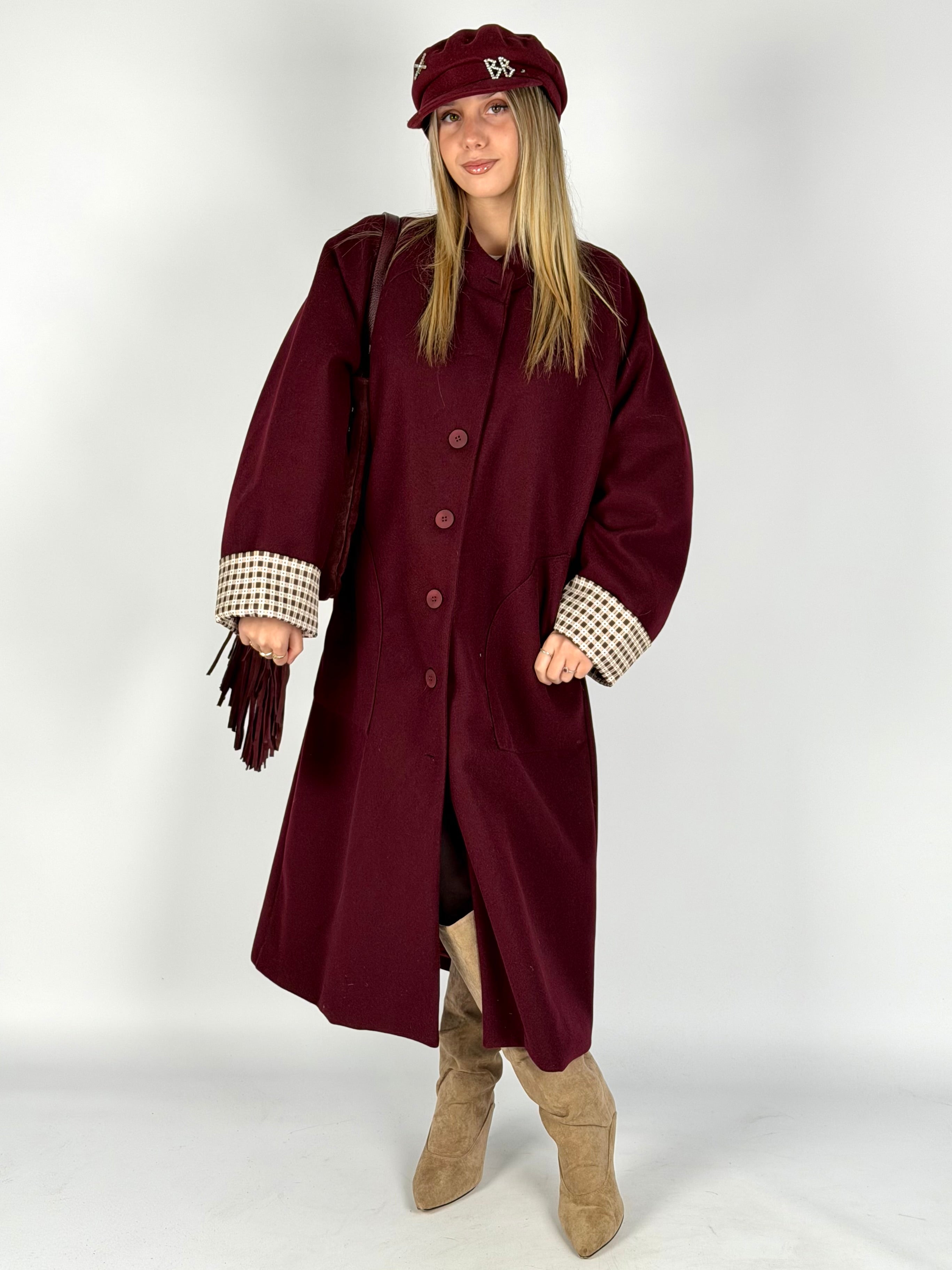 Cappotto Giove Bordeaux