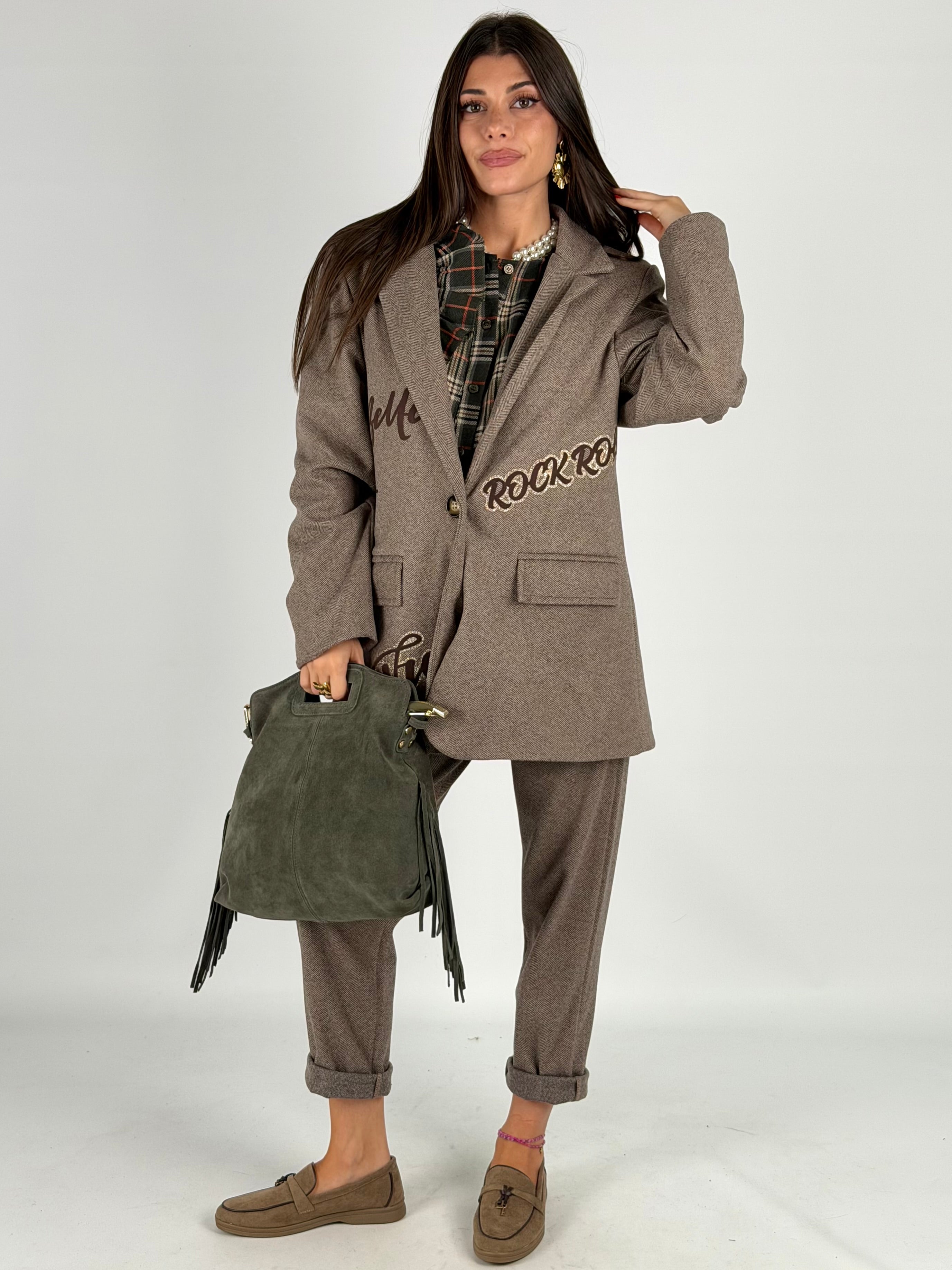 Giacca completo sciala boucle moro