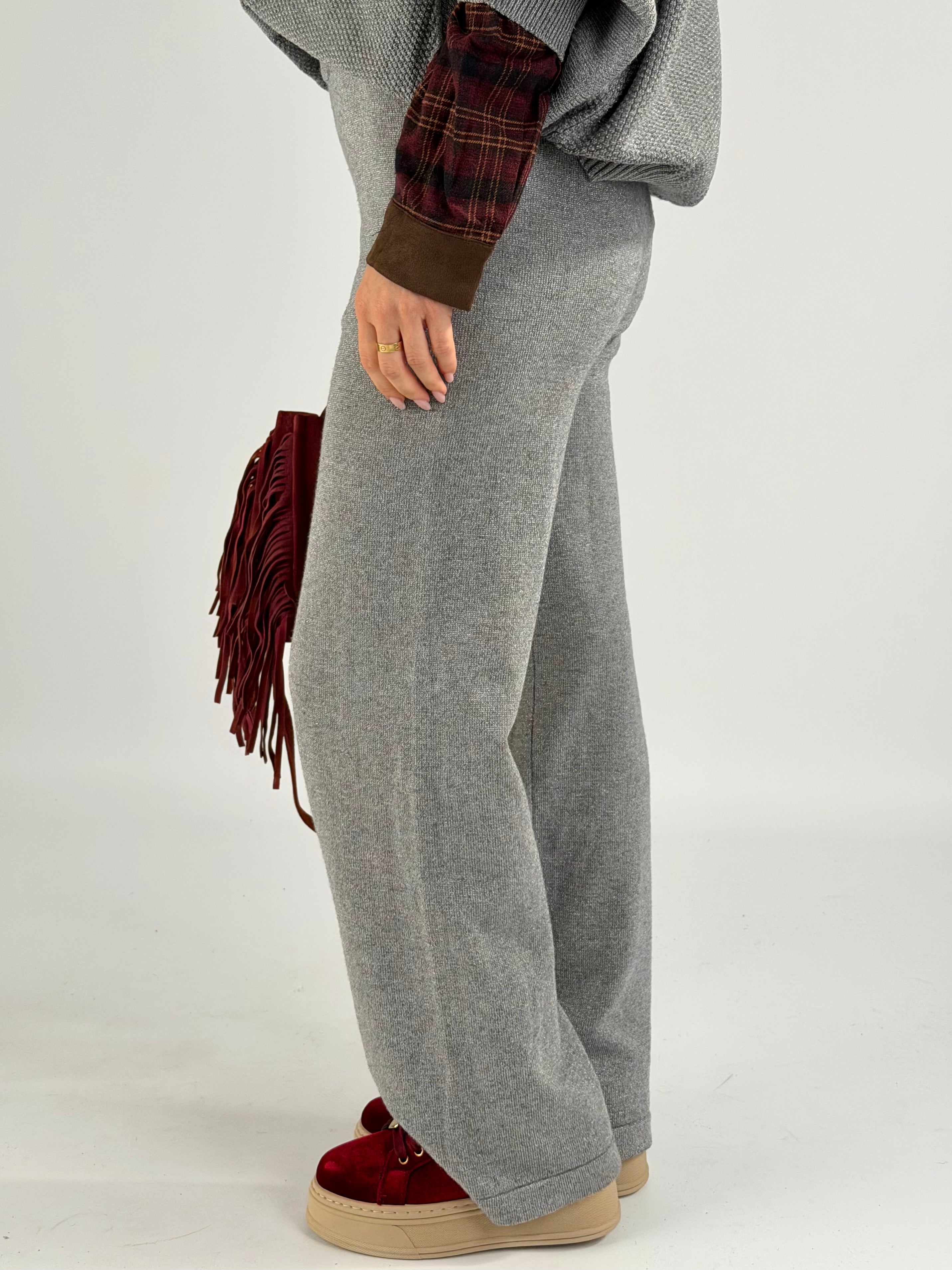 Set Tuta Lurex grigia