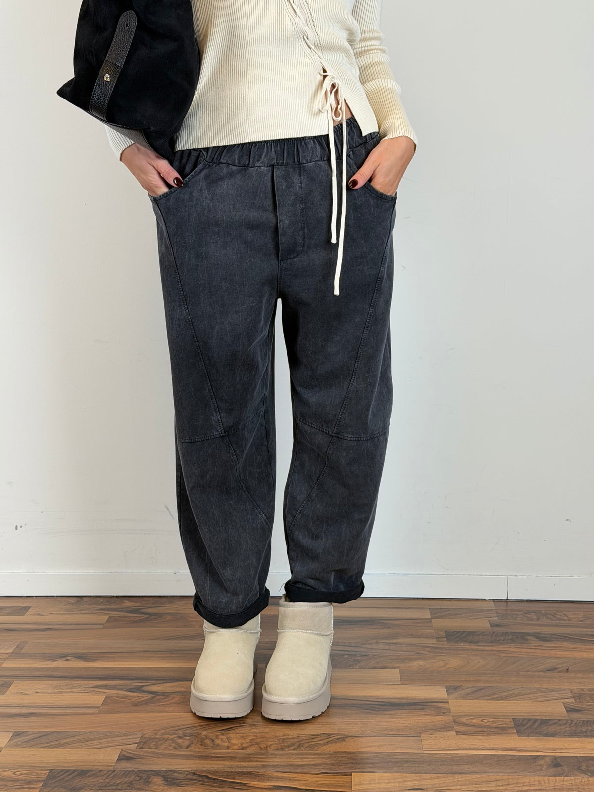 Pantalone Wash nero