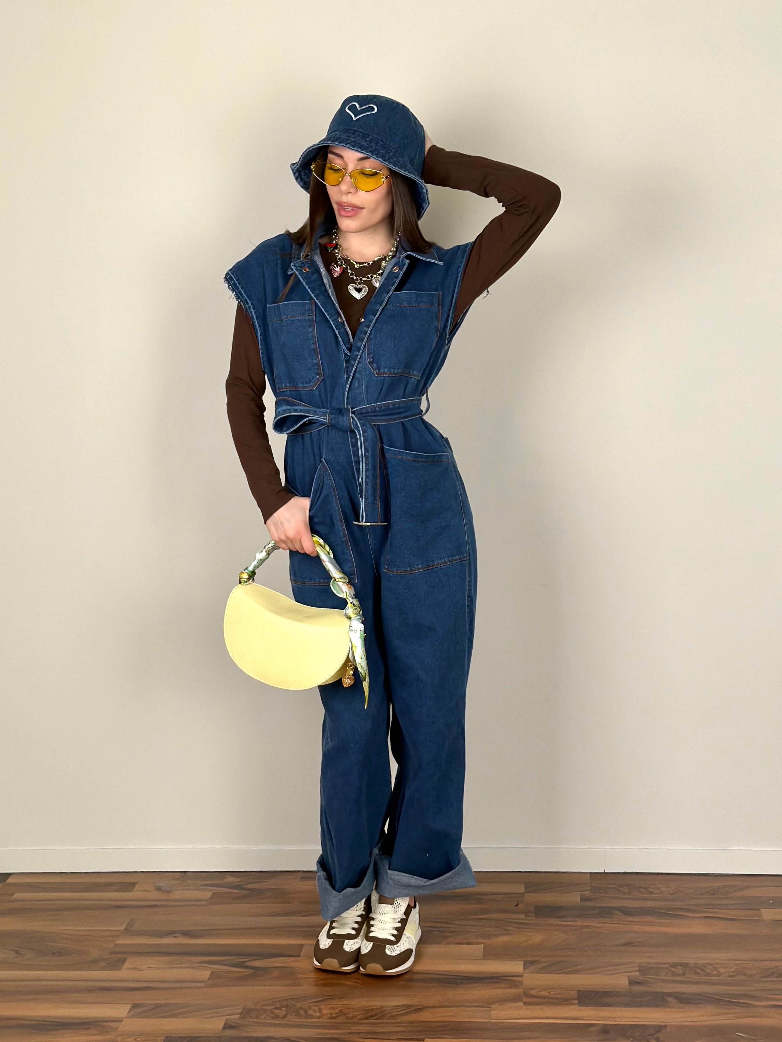Maxi tuta denim