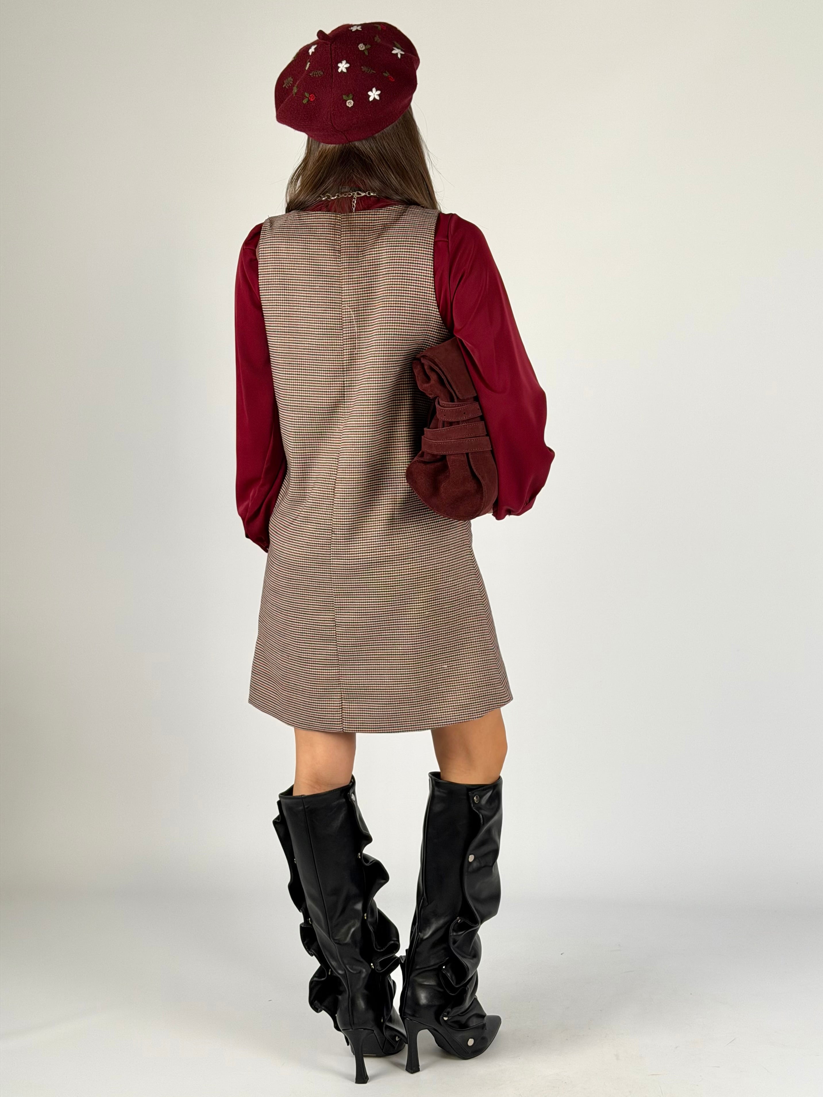 Abito madame bordeaux