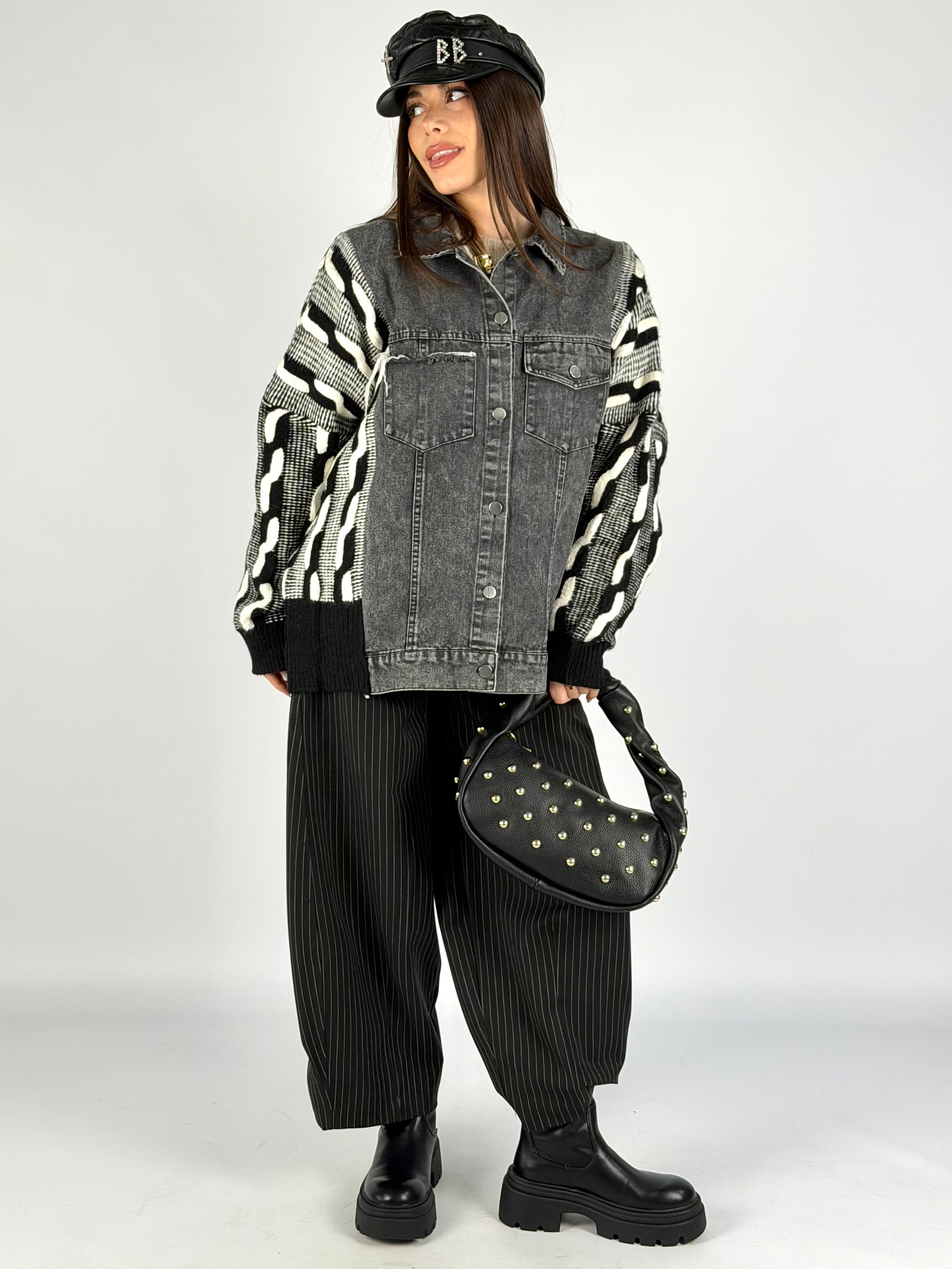 Giubbino maniche maglia Indie