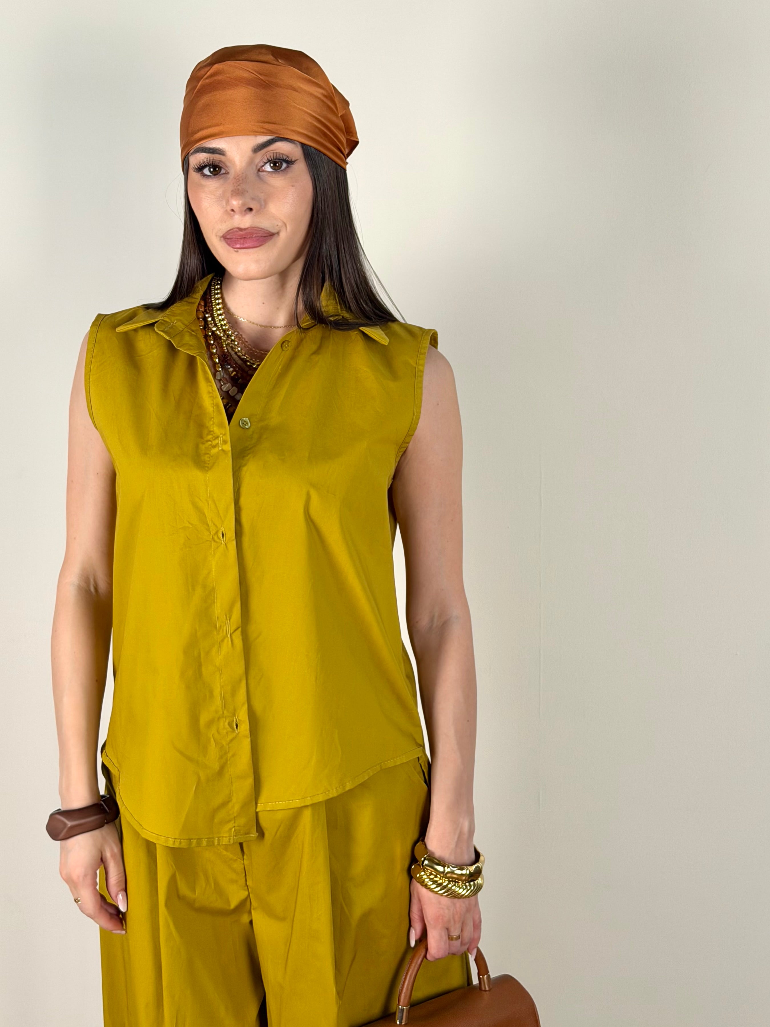 Camicia Singapore verde