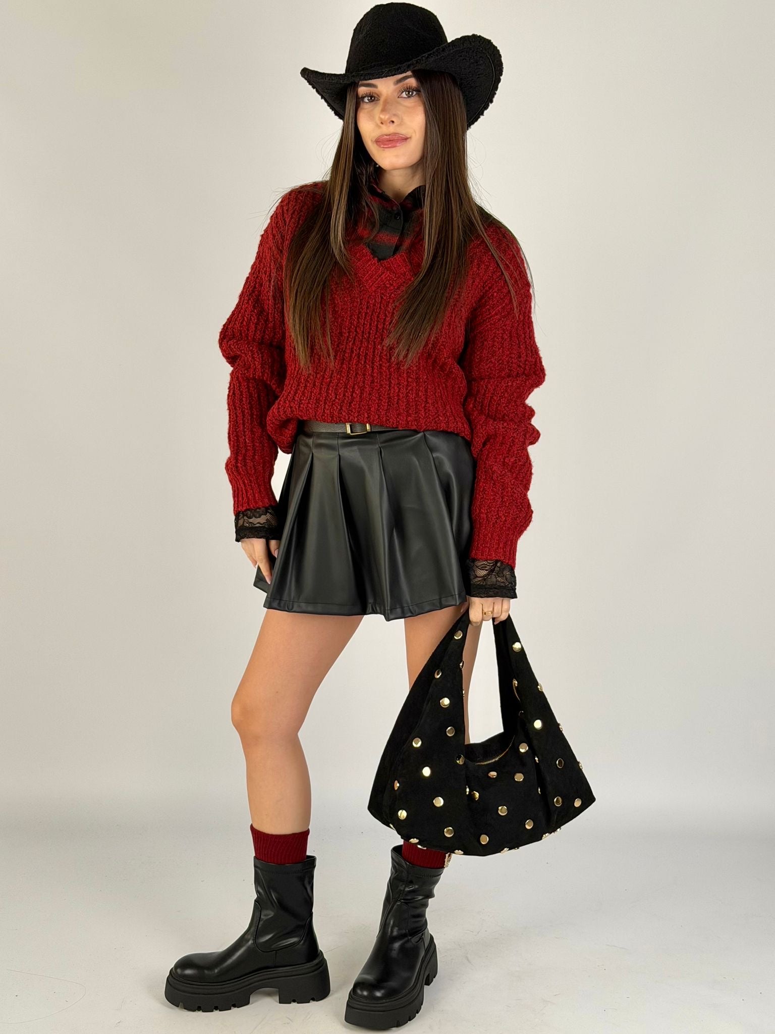 Maglia Lyam bordeaux