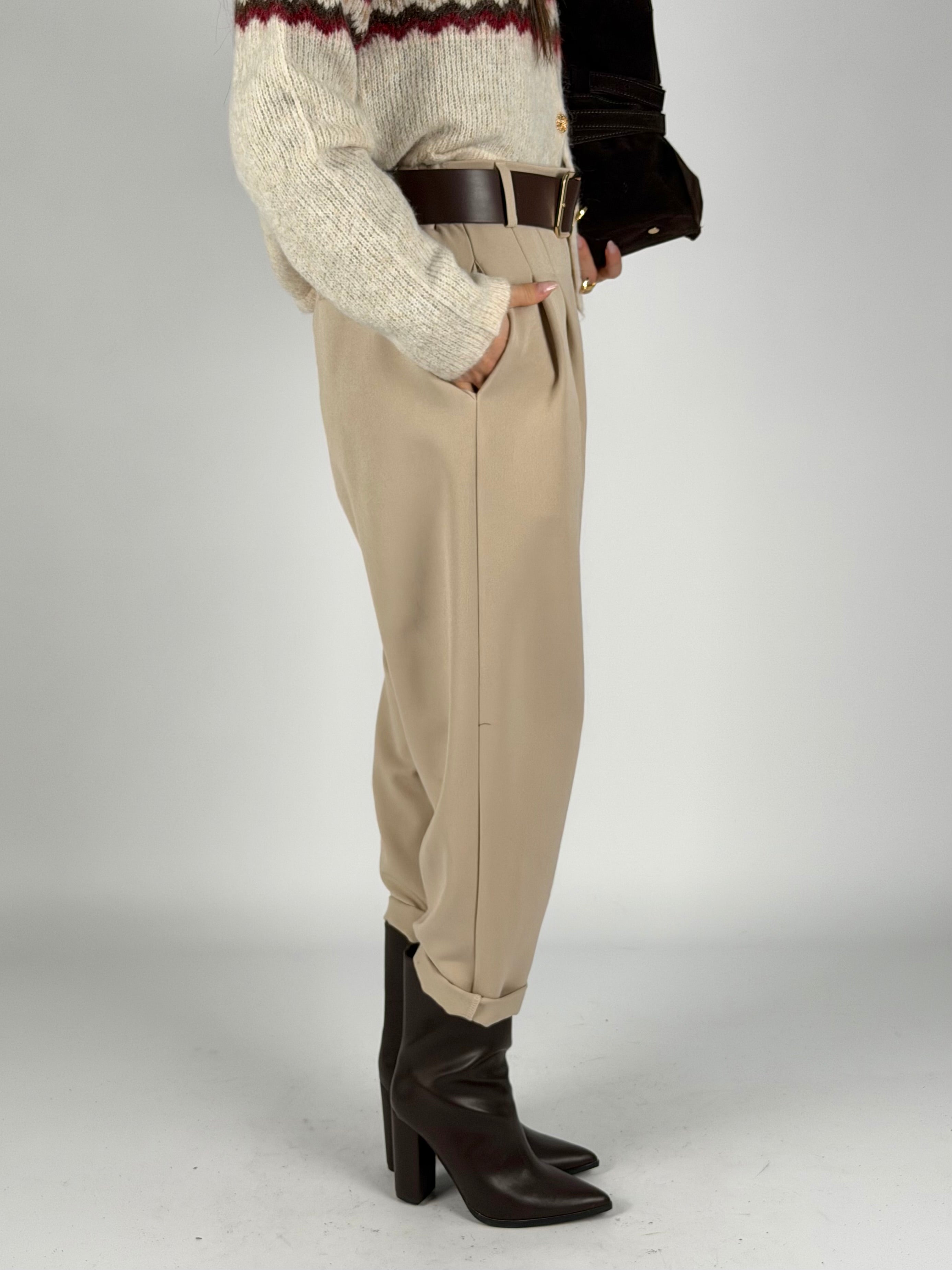 Pantalone India beige