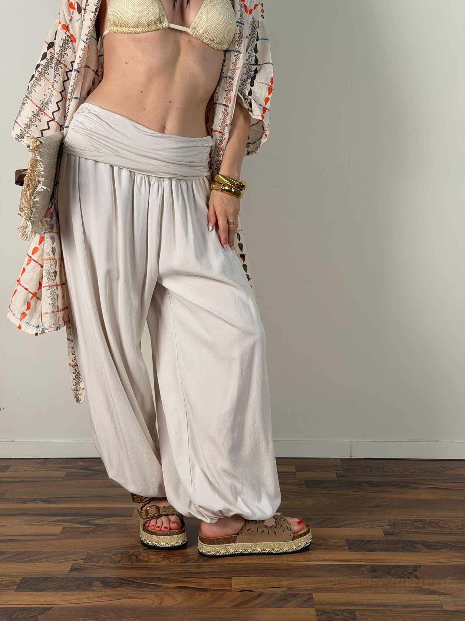 Pantalone odalisca beige