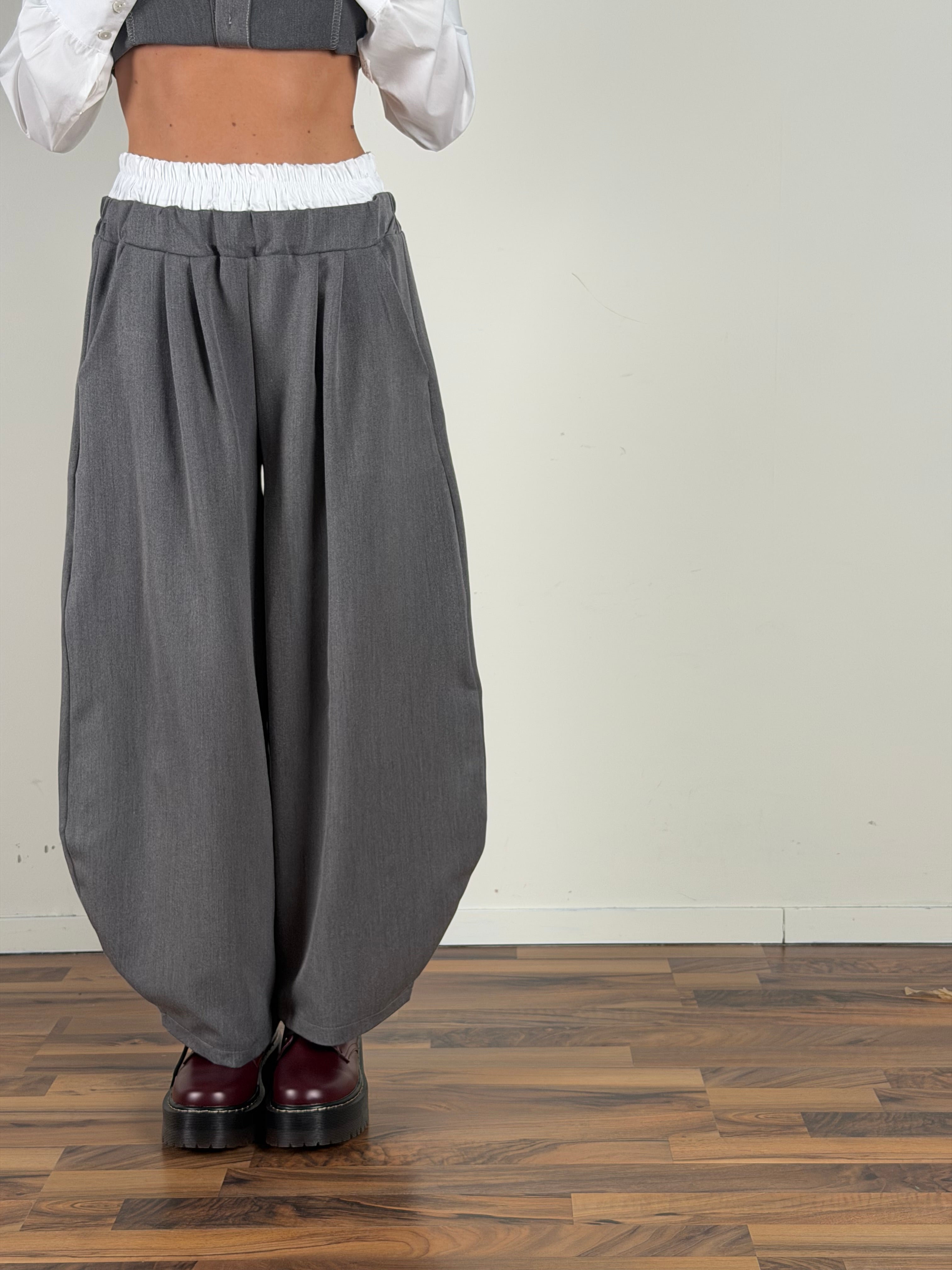 Pantalone completo kiss grigio