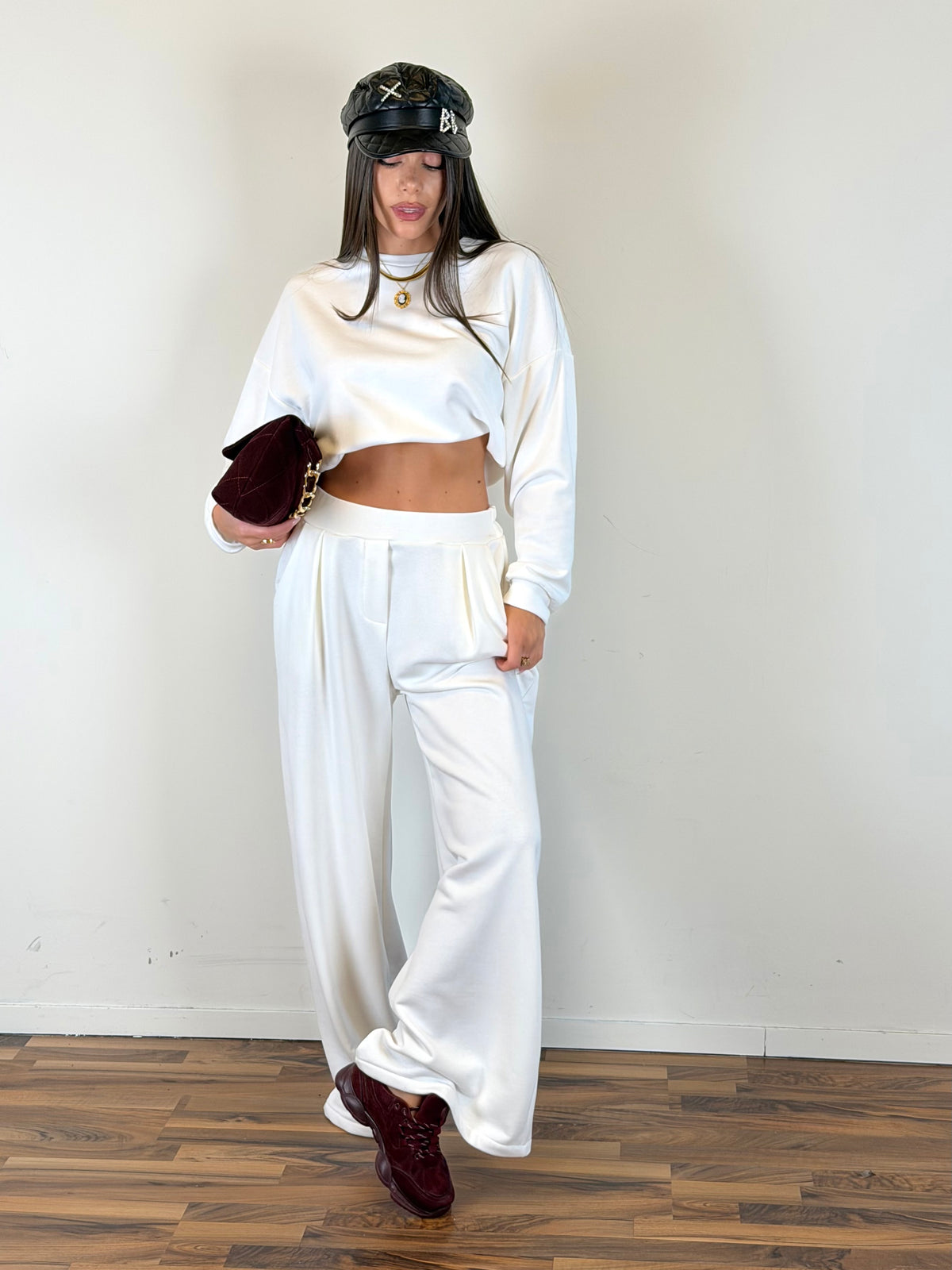 Pantalone tuta Funny panna