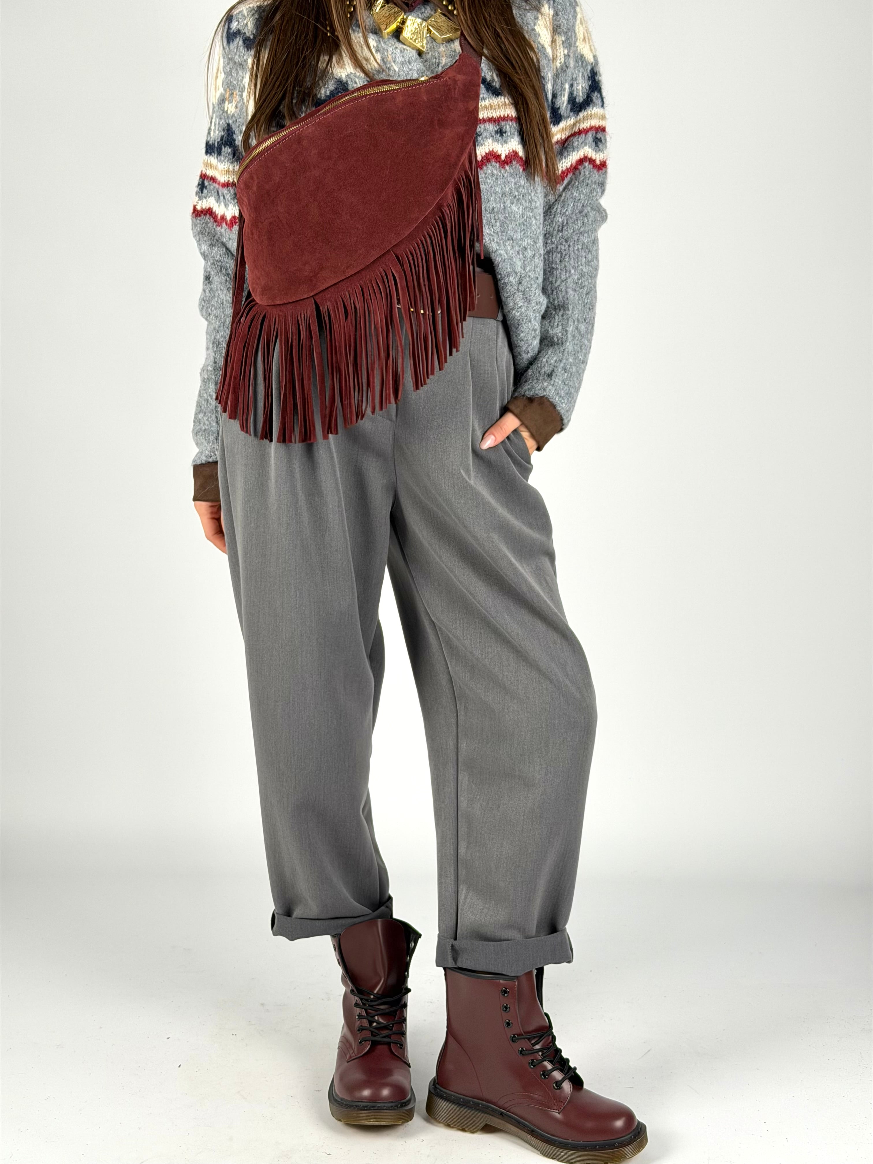 Pantalone India grigio