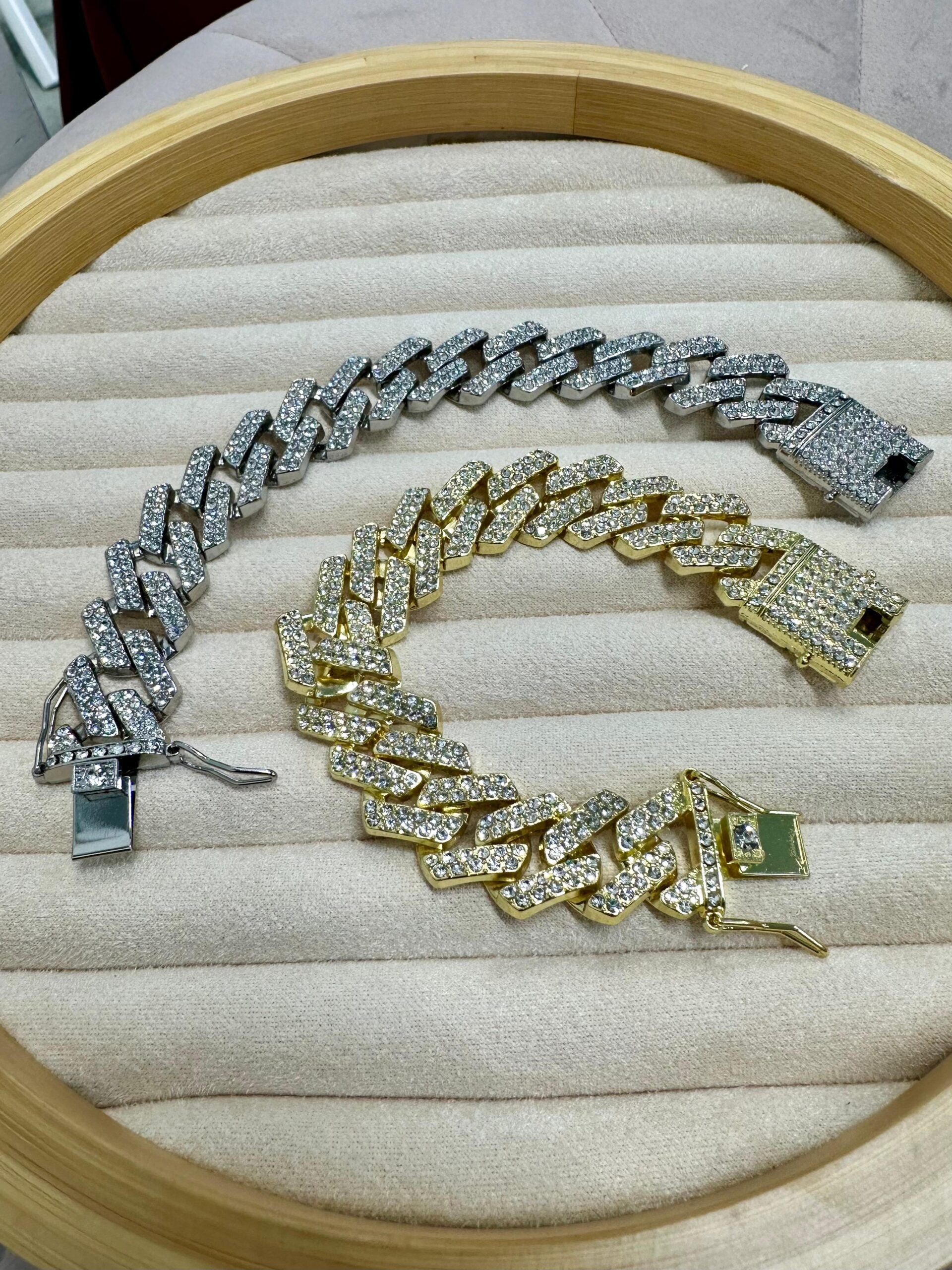 Bracciale maxi catena zirconata grande