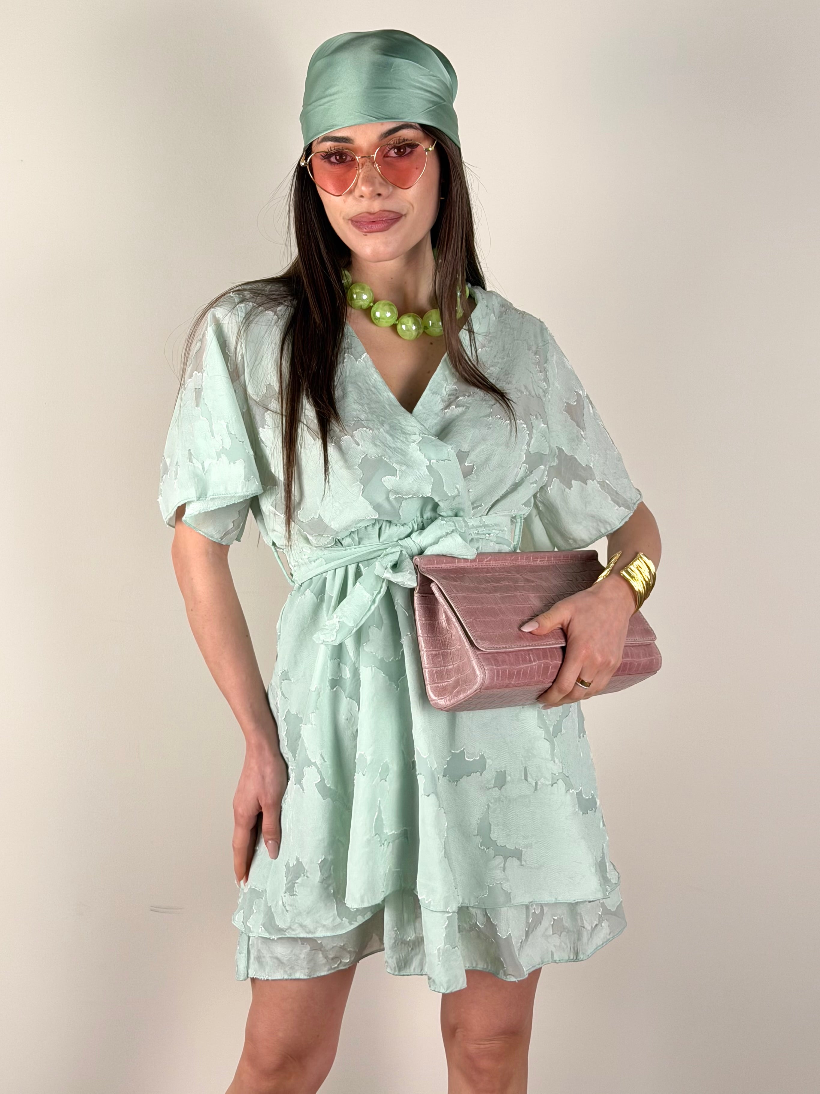Abito Boho verde