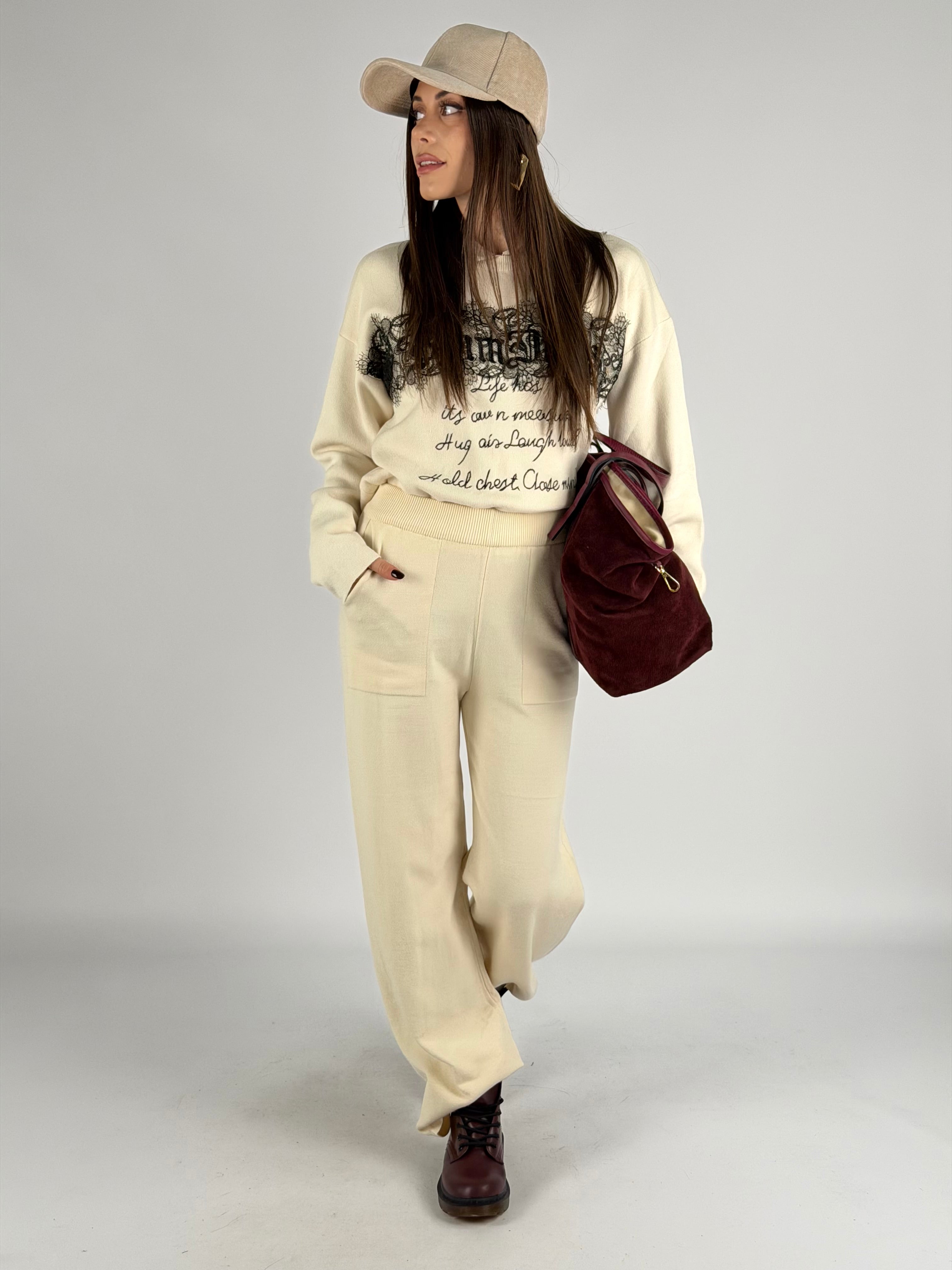 Tuta sportiva Susy beige