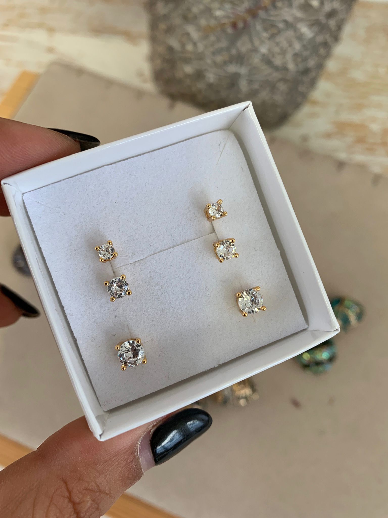 ORECCHINI TRIS PUNTO LUCE