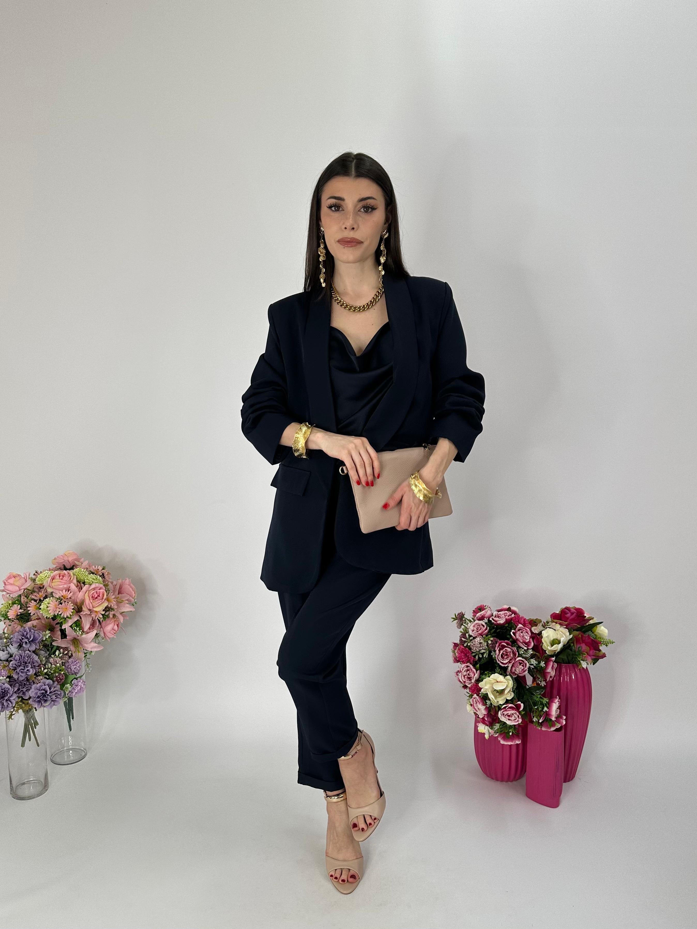 Pantalone Mon Amour blu notte