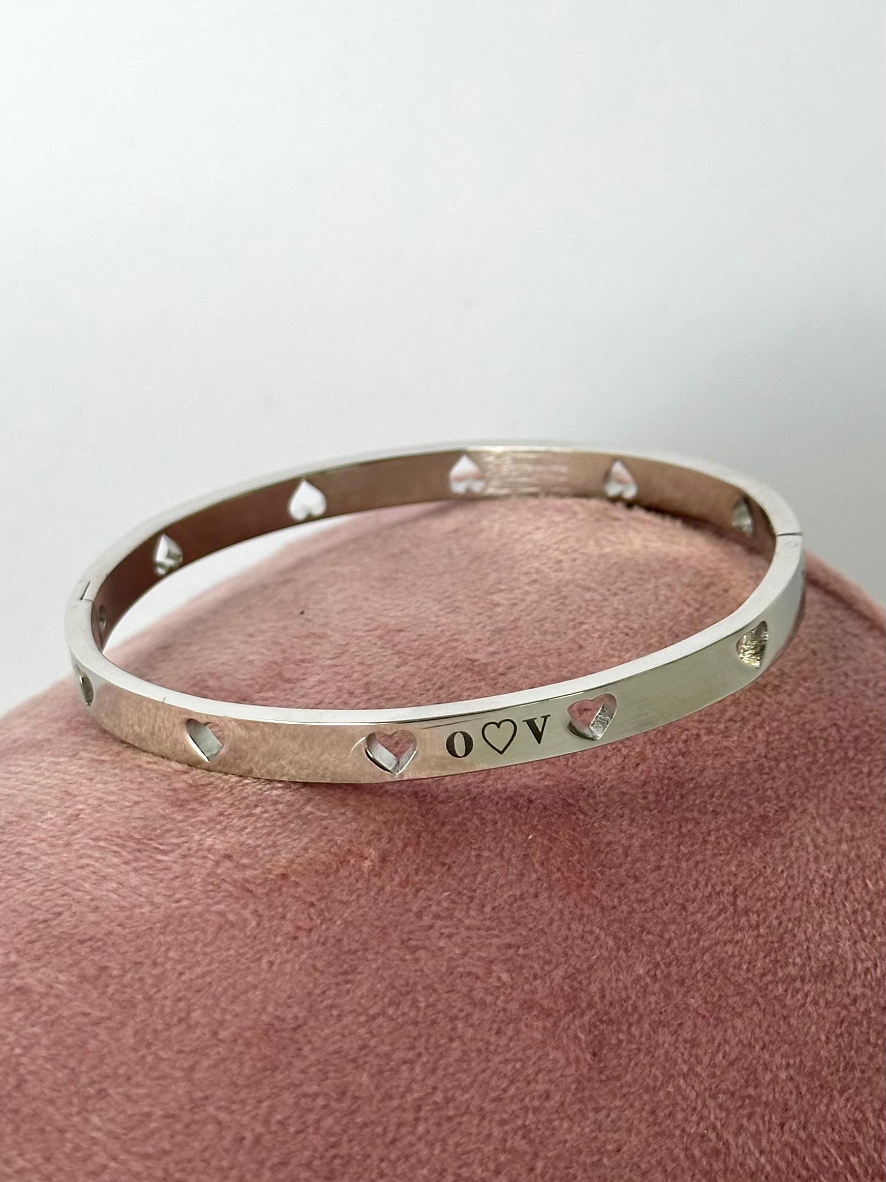 Bracciale bangle per sempre personalizzabile