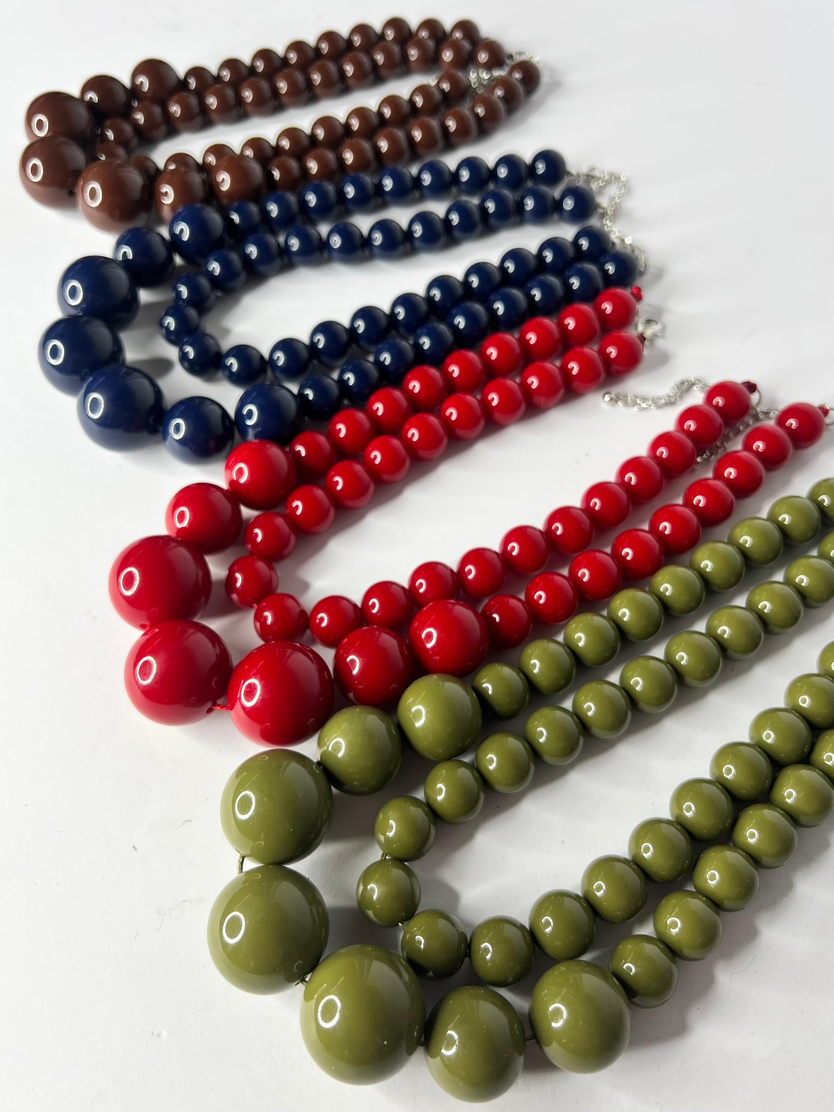 Collana maxi perle - 4 colori