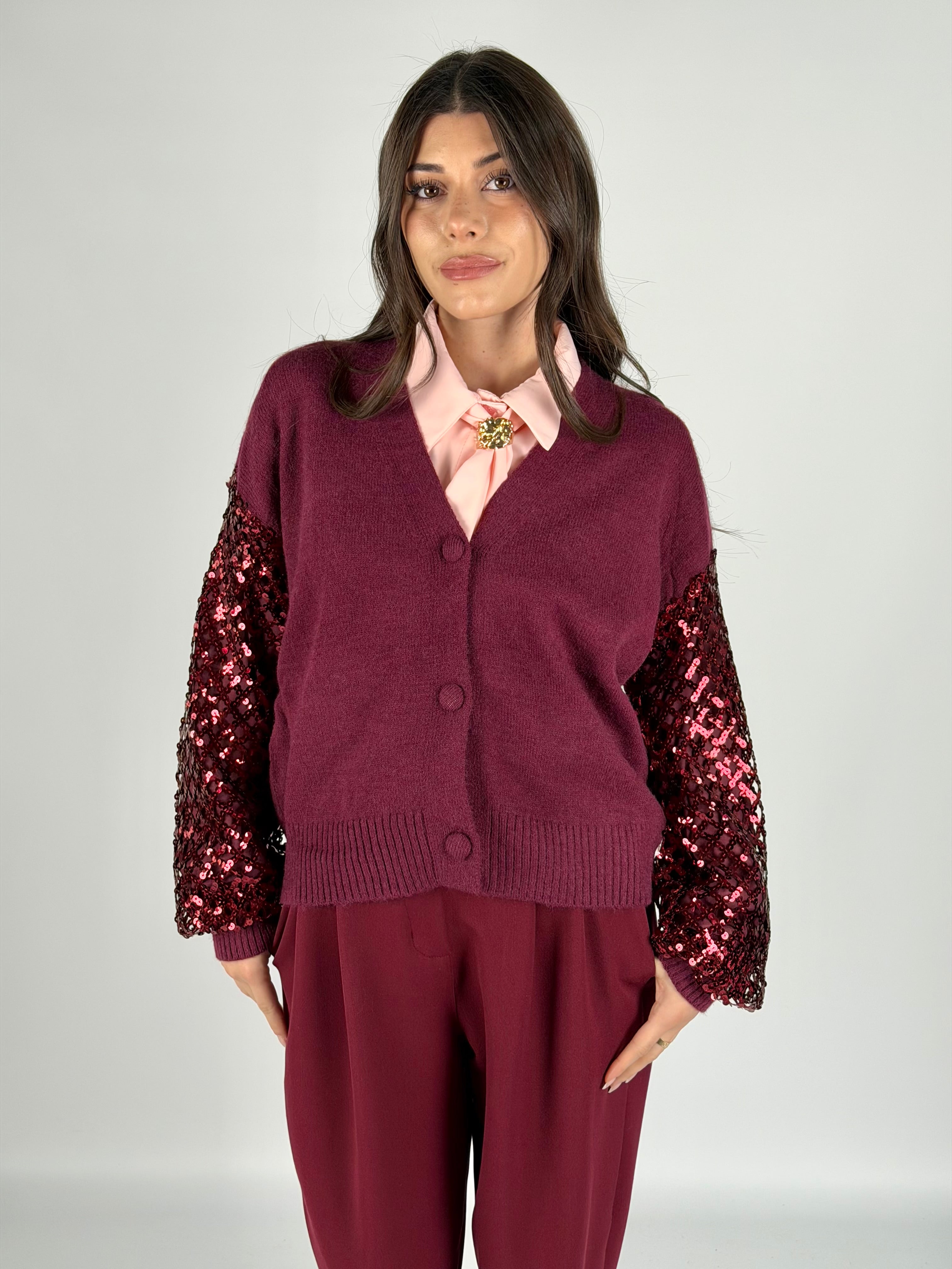 Maglia Brenda bordeaux