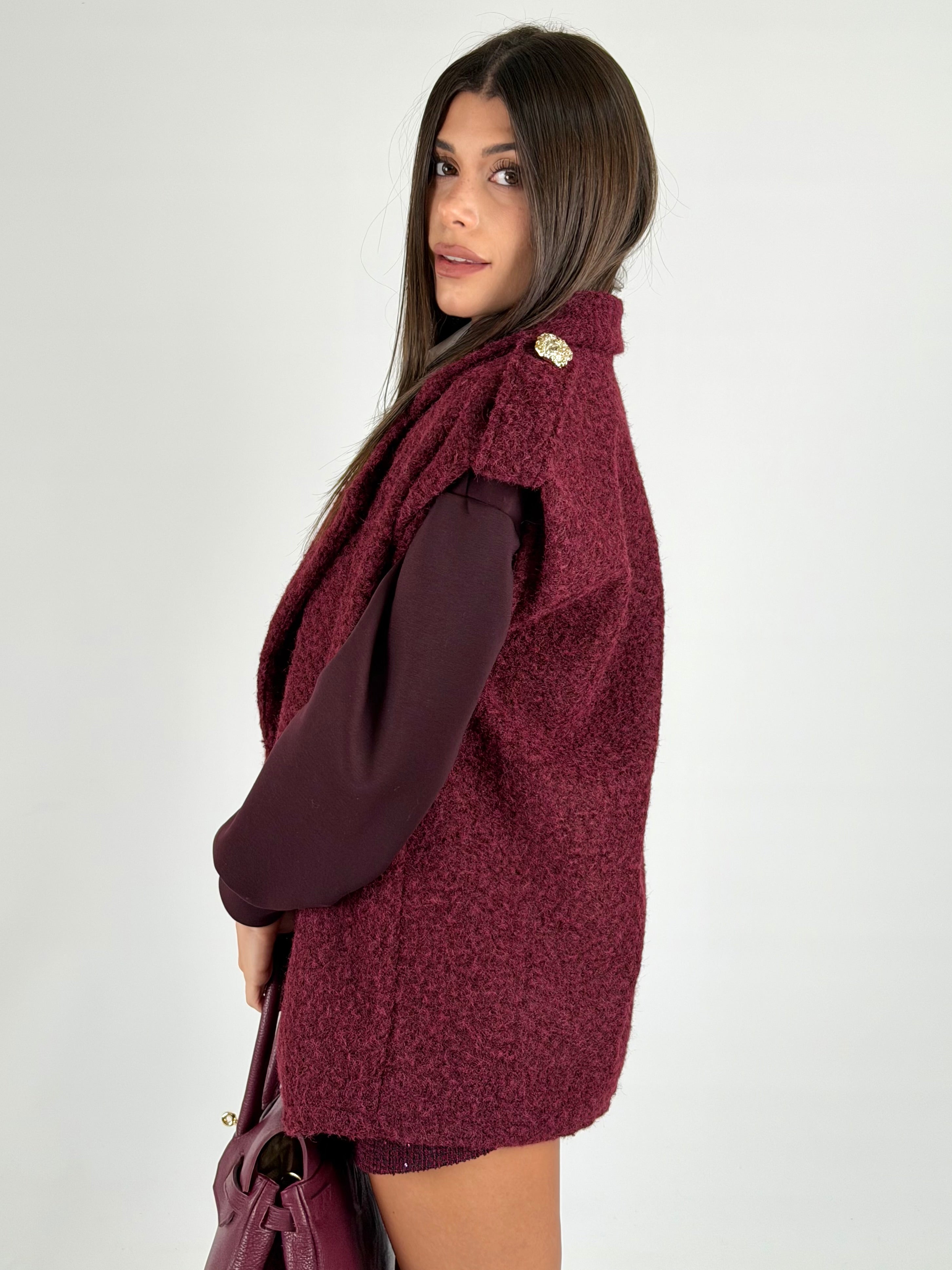 Smanicato gioiello bordeaux