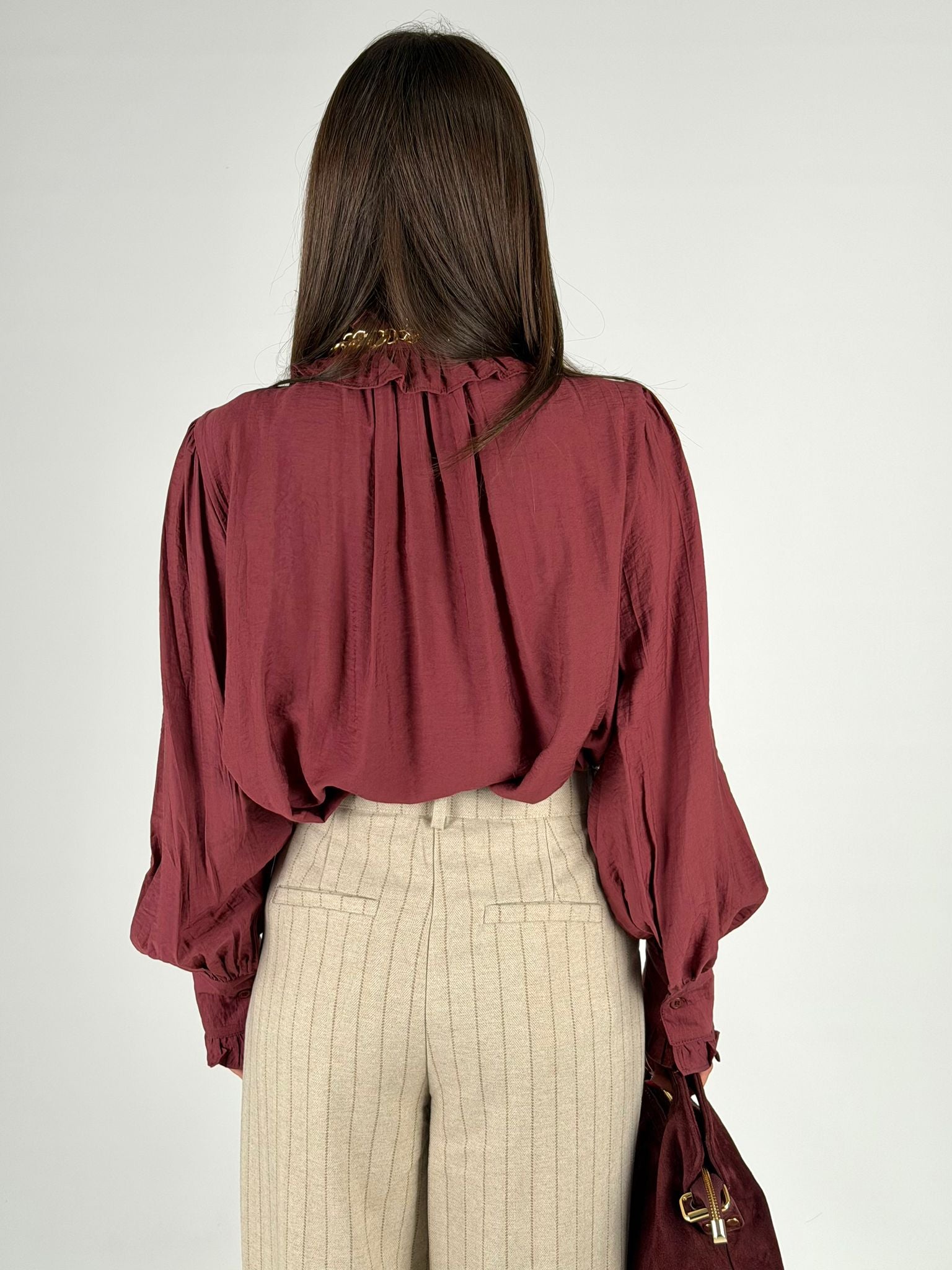 Camicia Agata bordeaux