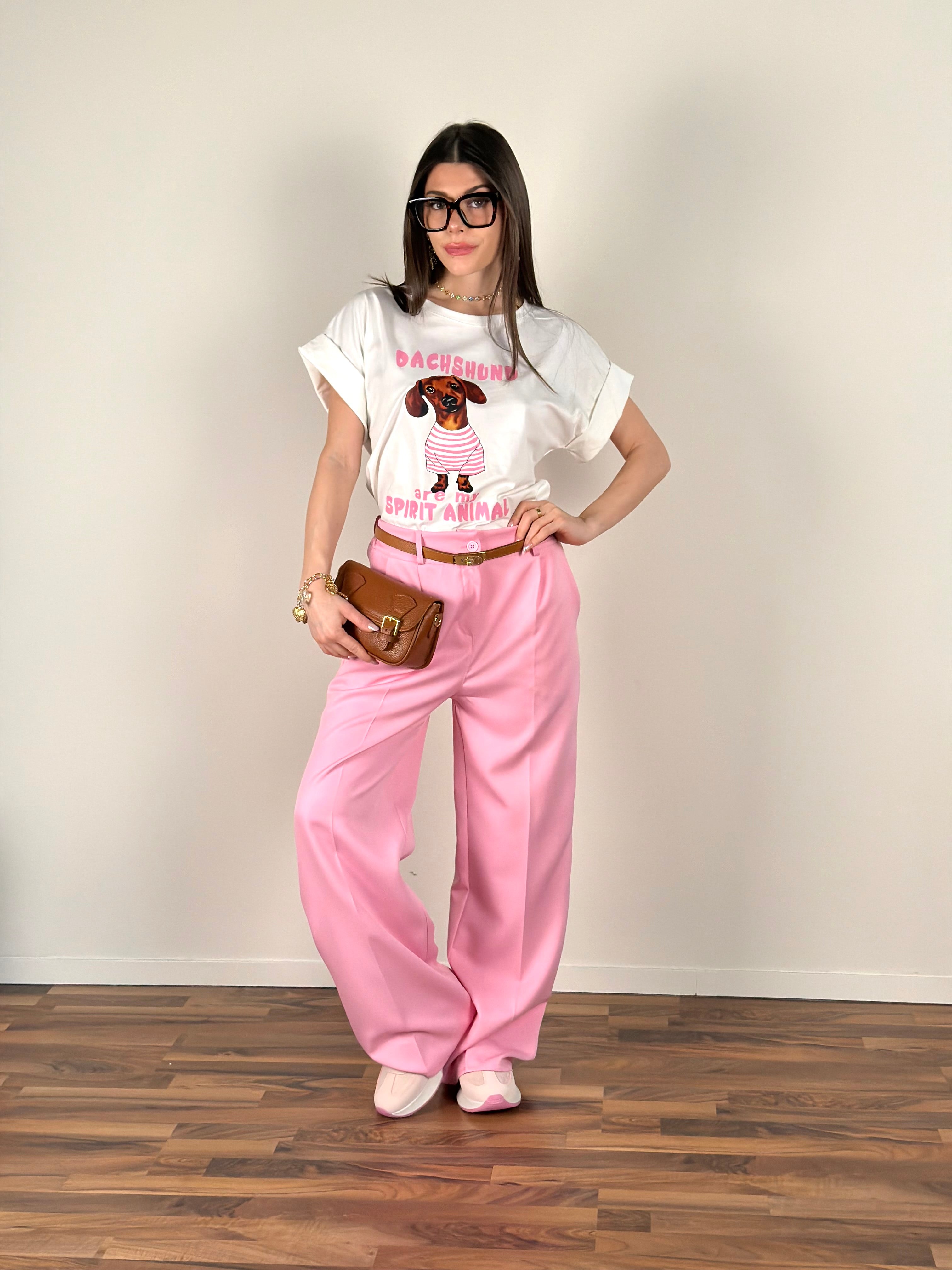 Pantalone everyday rosa
