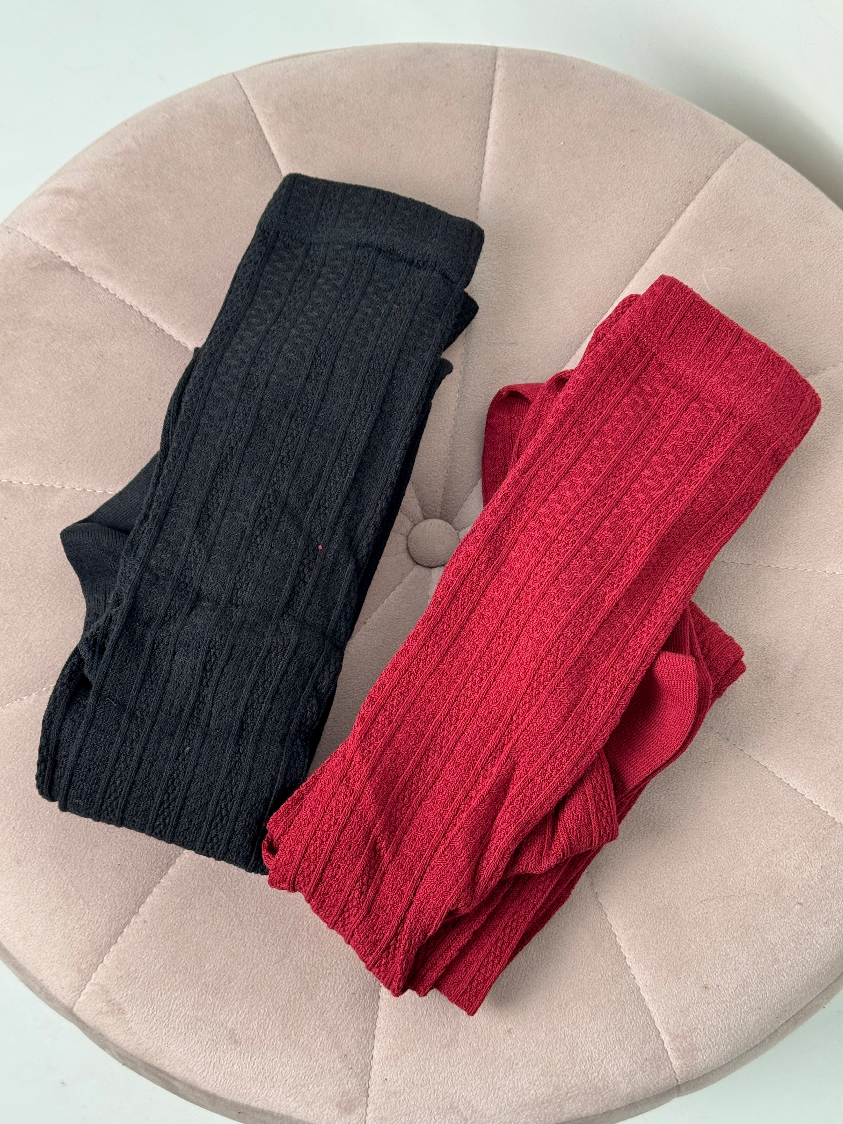 Calze treccia - 2 colori