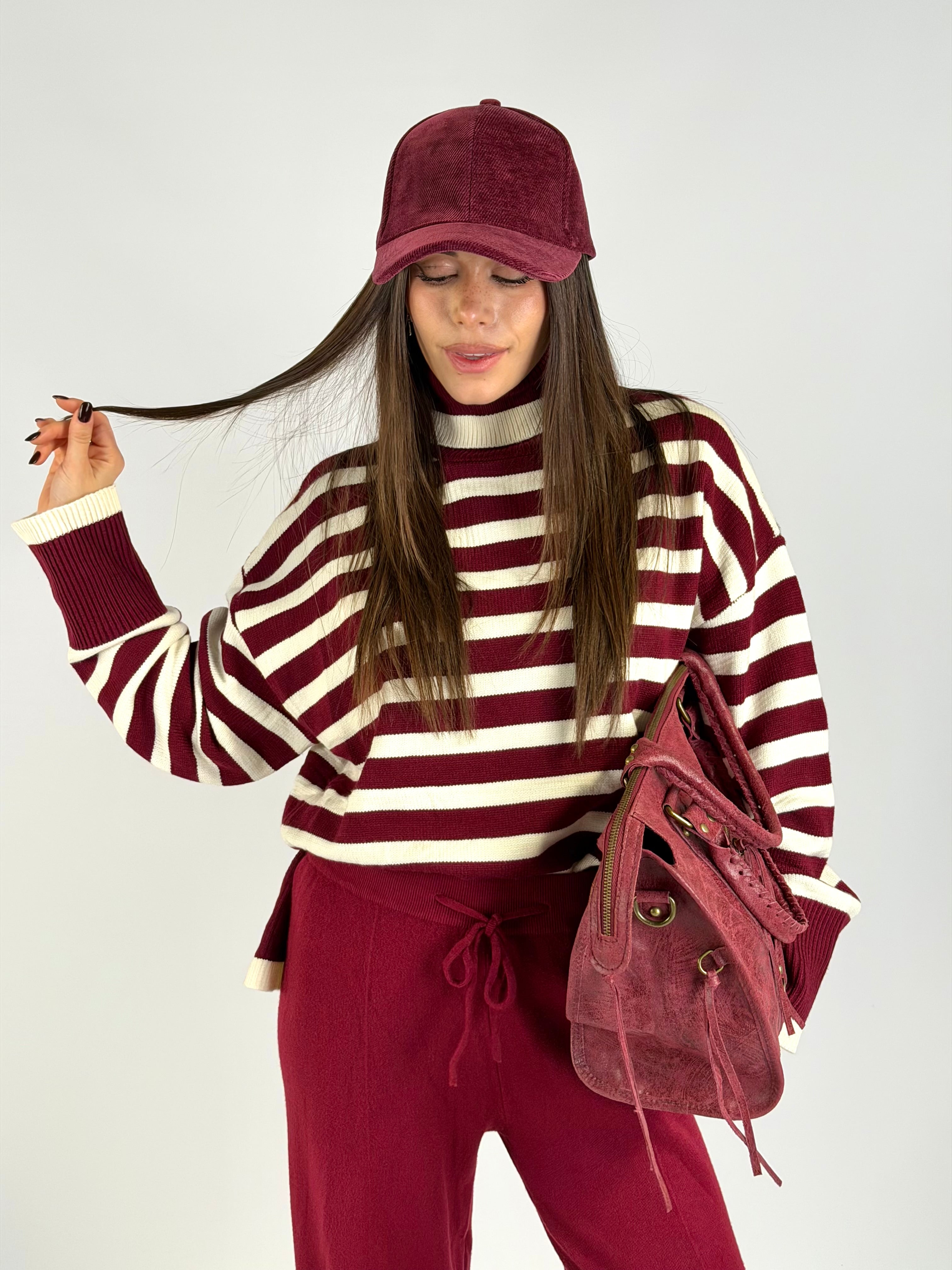 Maglia Sheila bordeaux