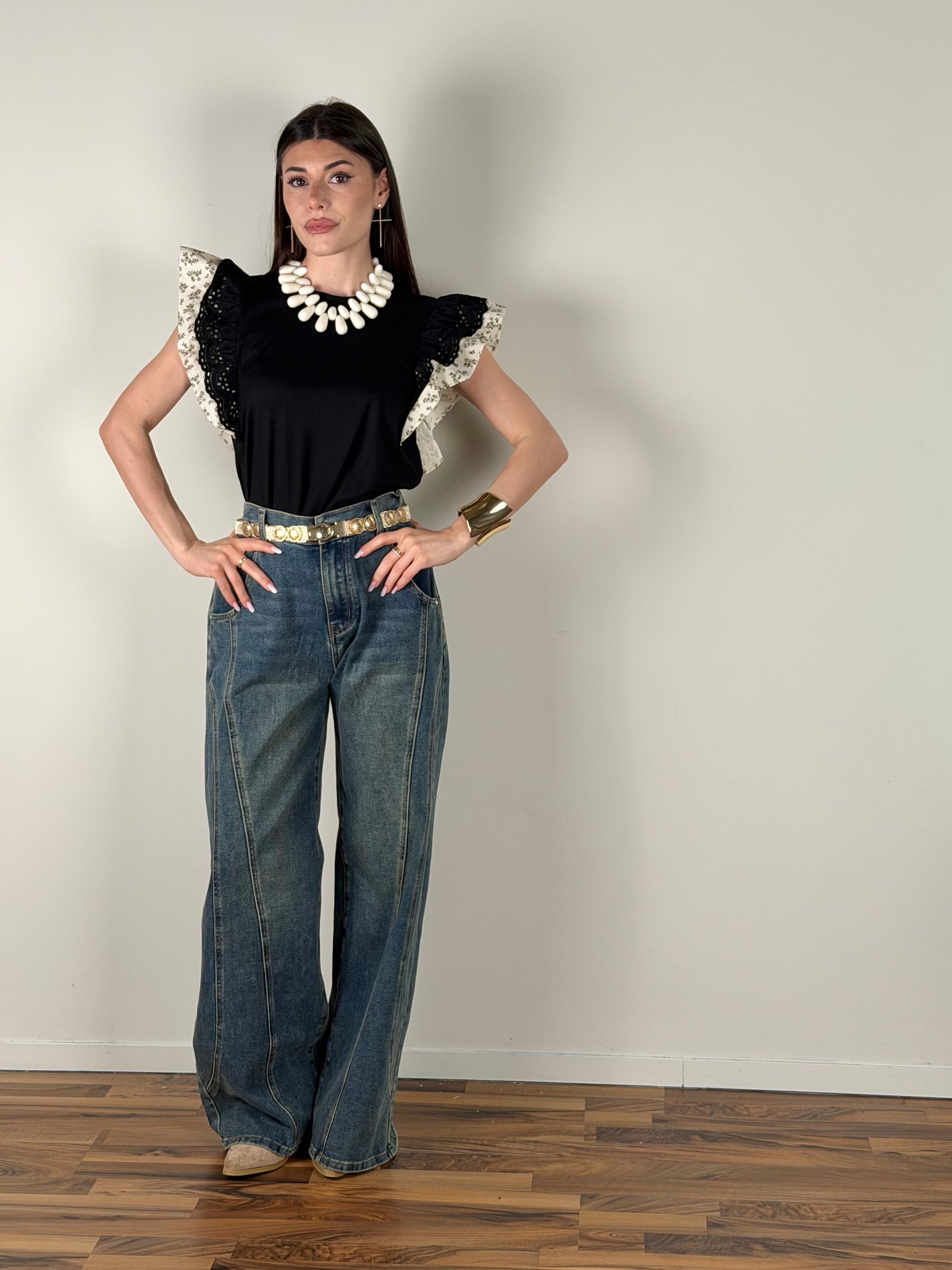 T-shirt Minea nera