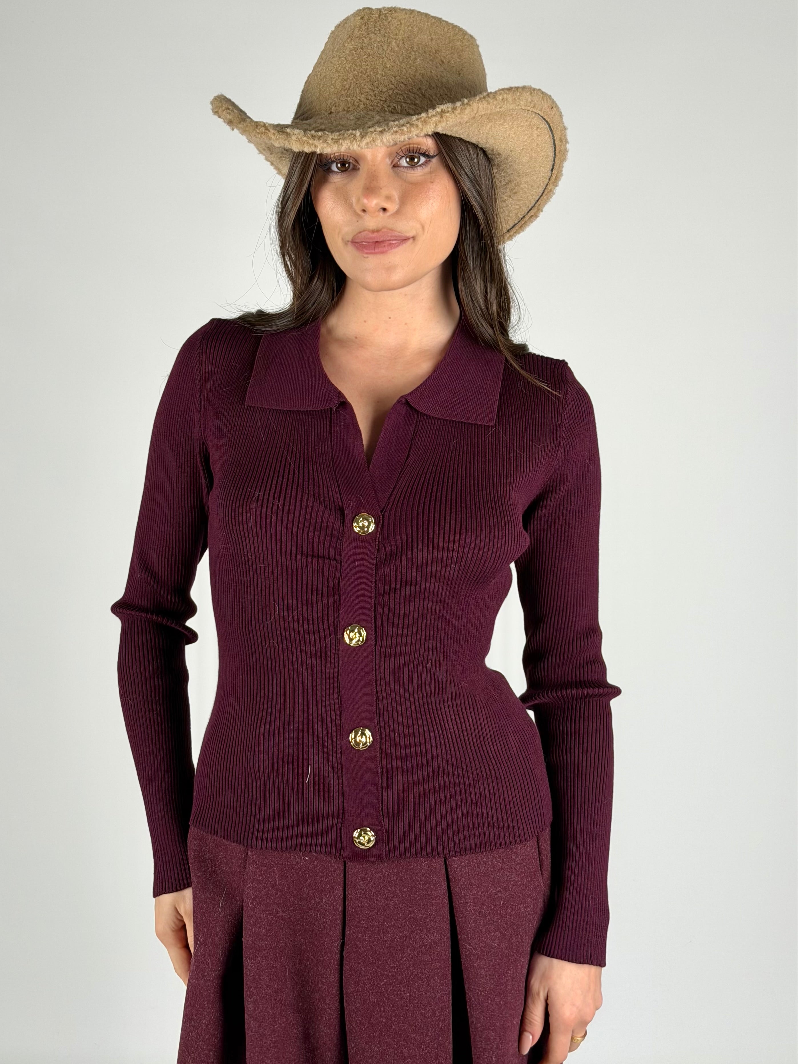 Maglia Lusilla bordeaux