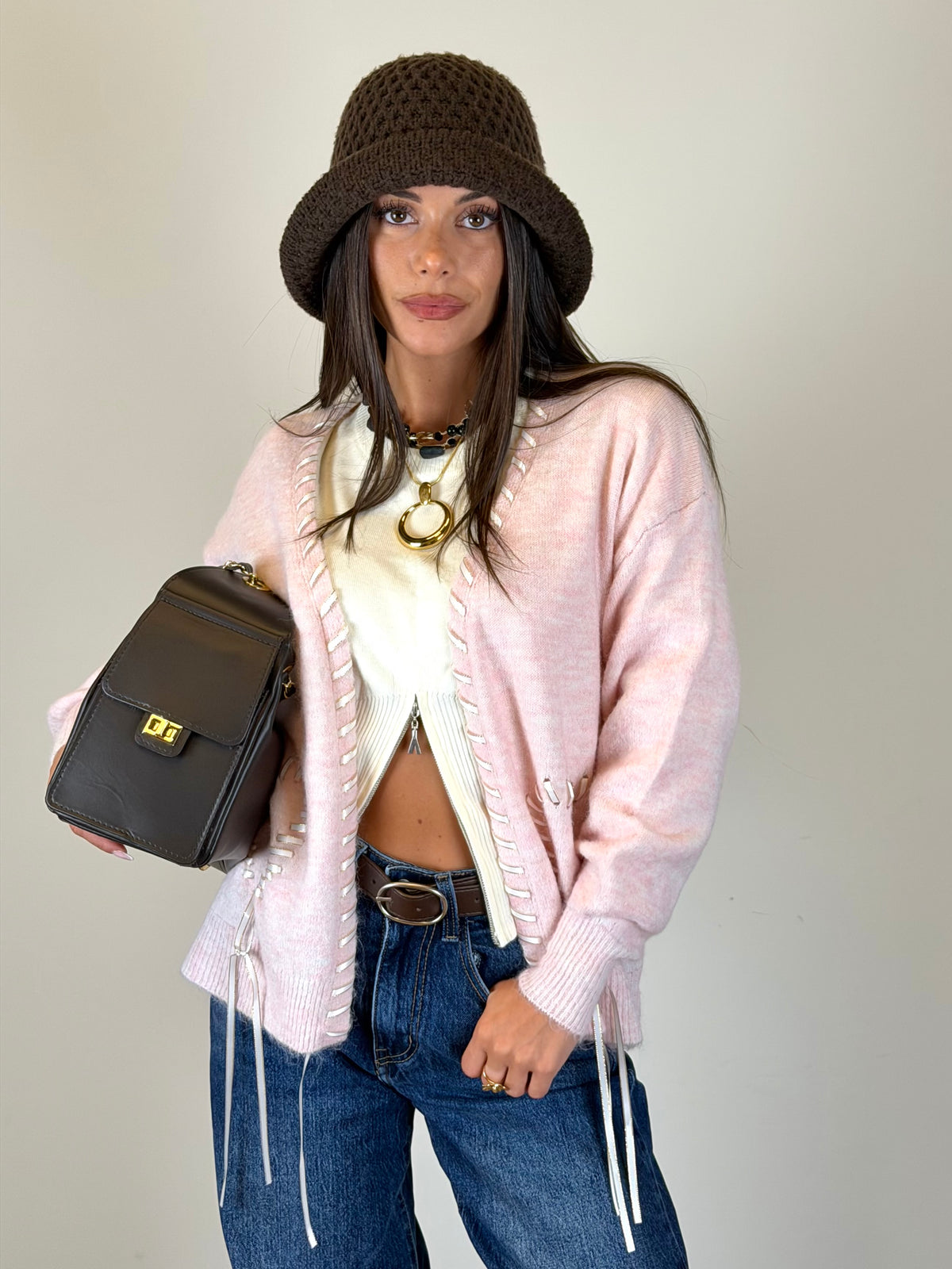 Cardigan Narciso rosa