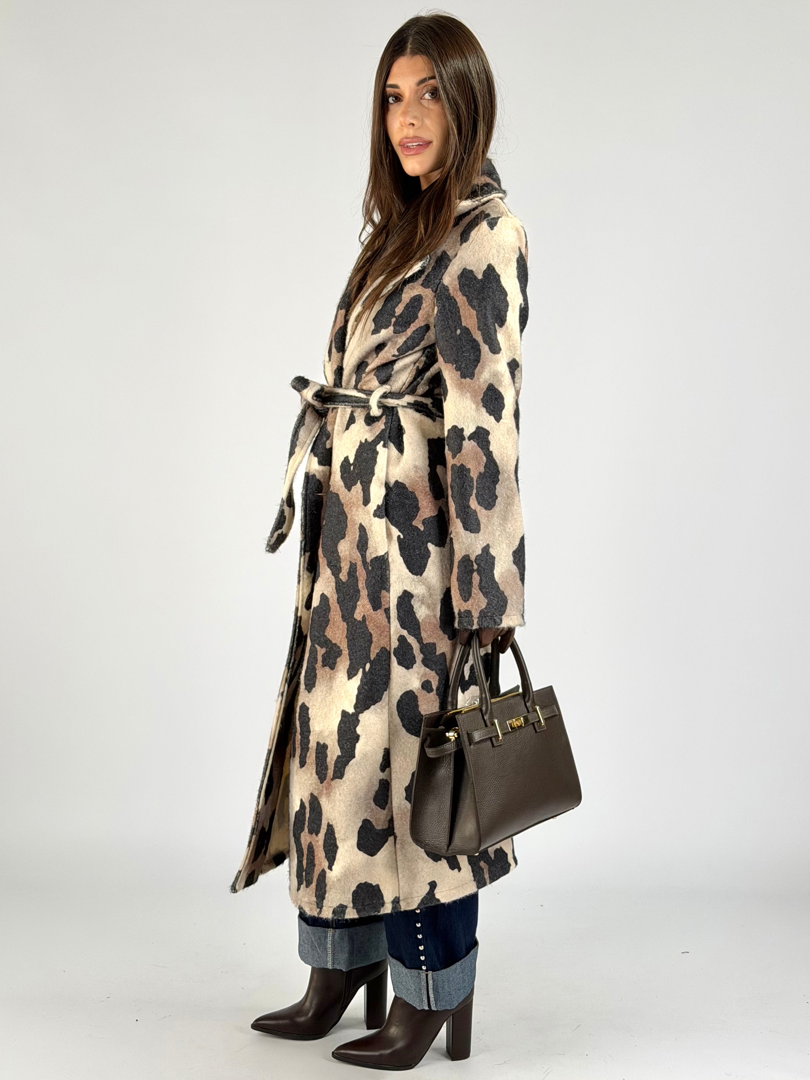 Cappotto Animalier beige