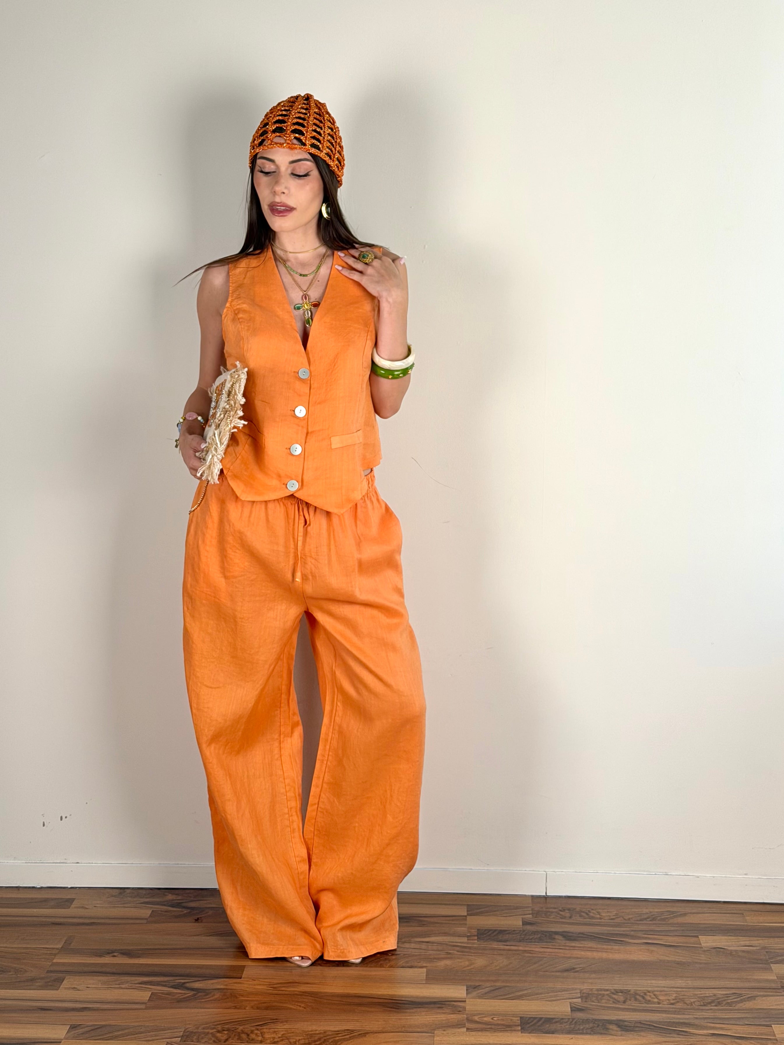 Completo Nadia arancione