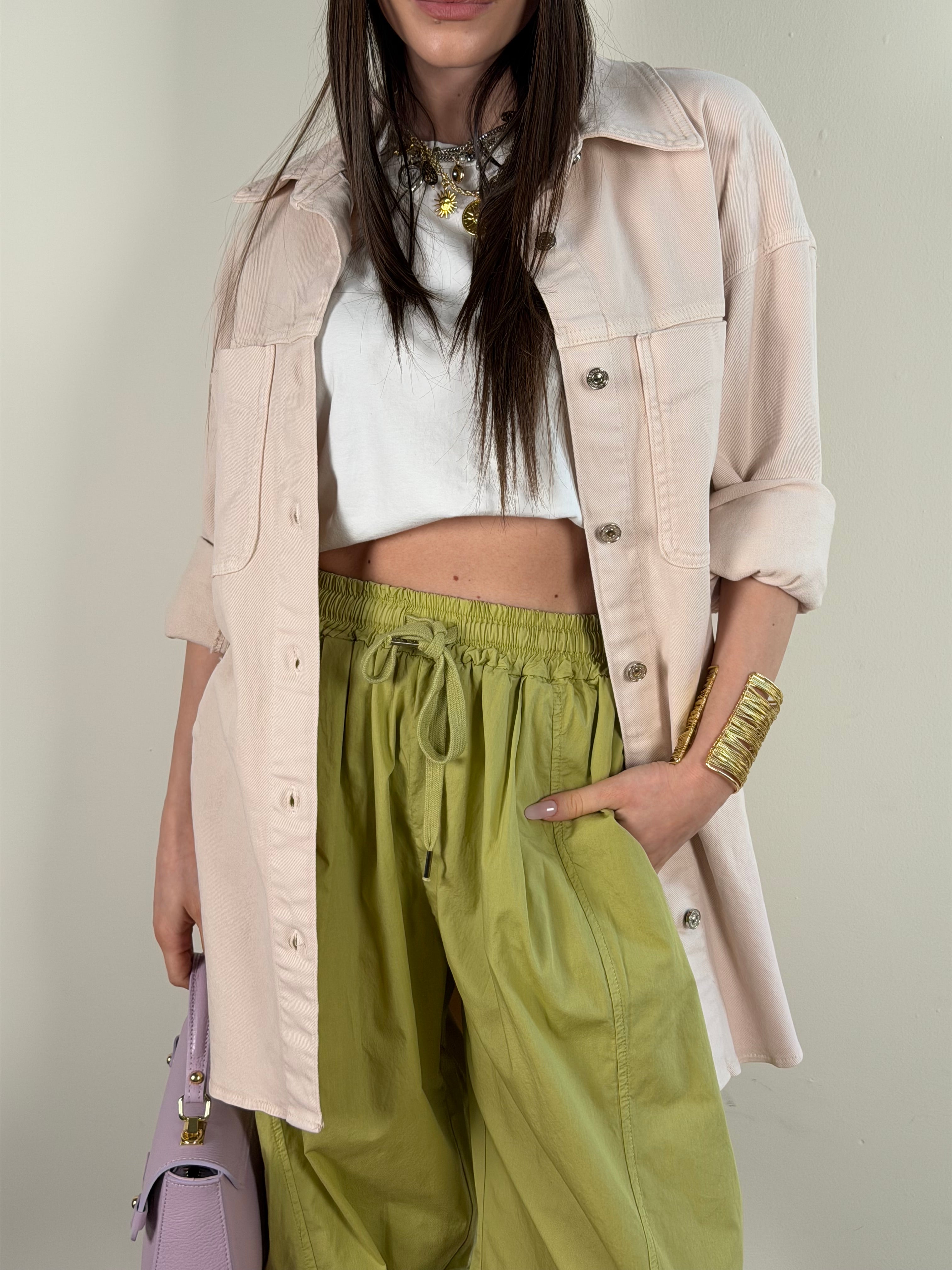 Giubbino jeans Zeudi rosa