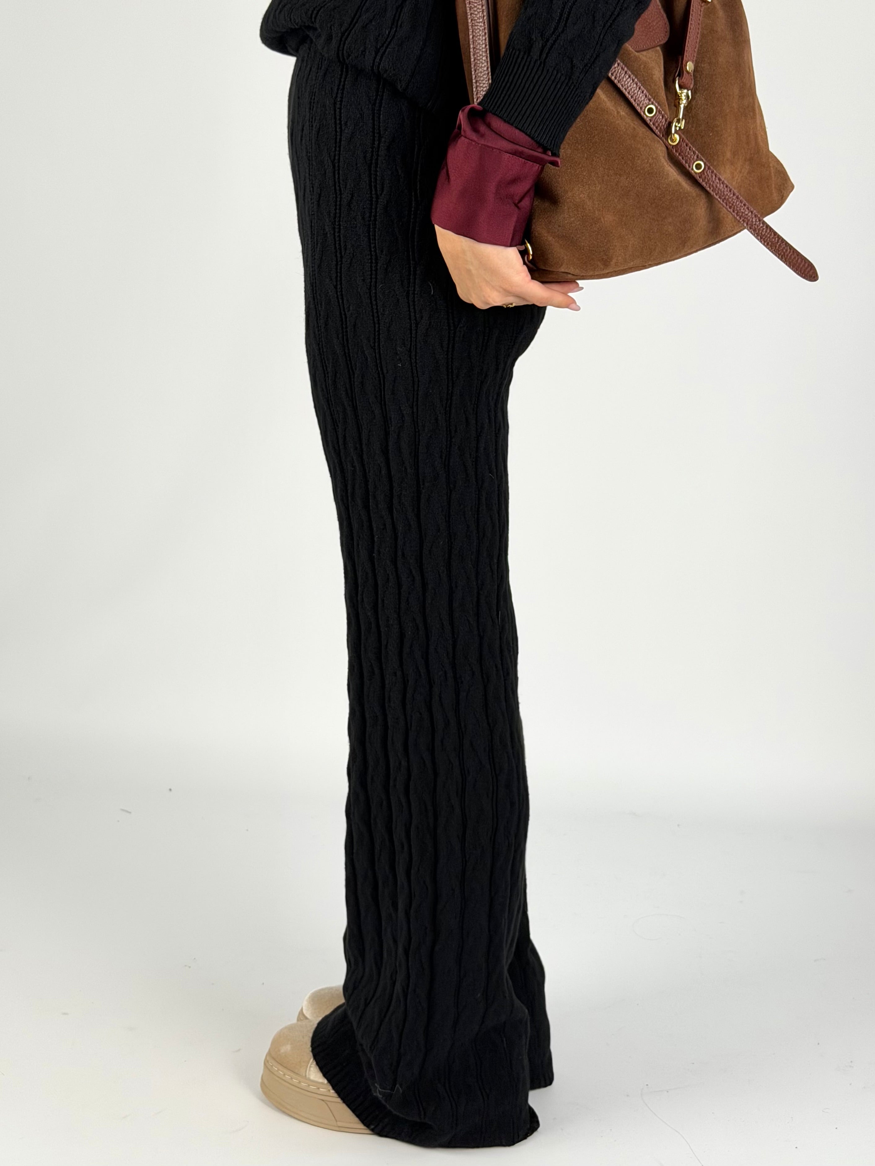 Tuta sportiva glam nera