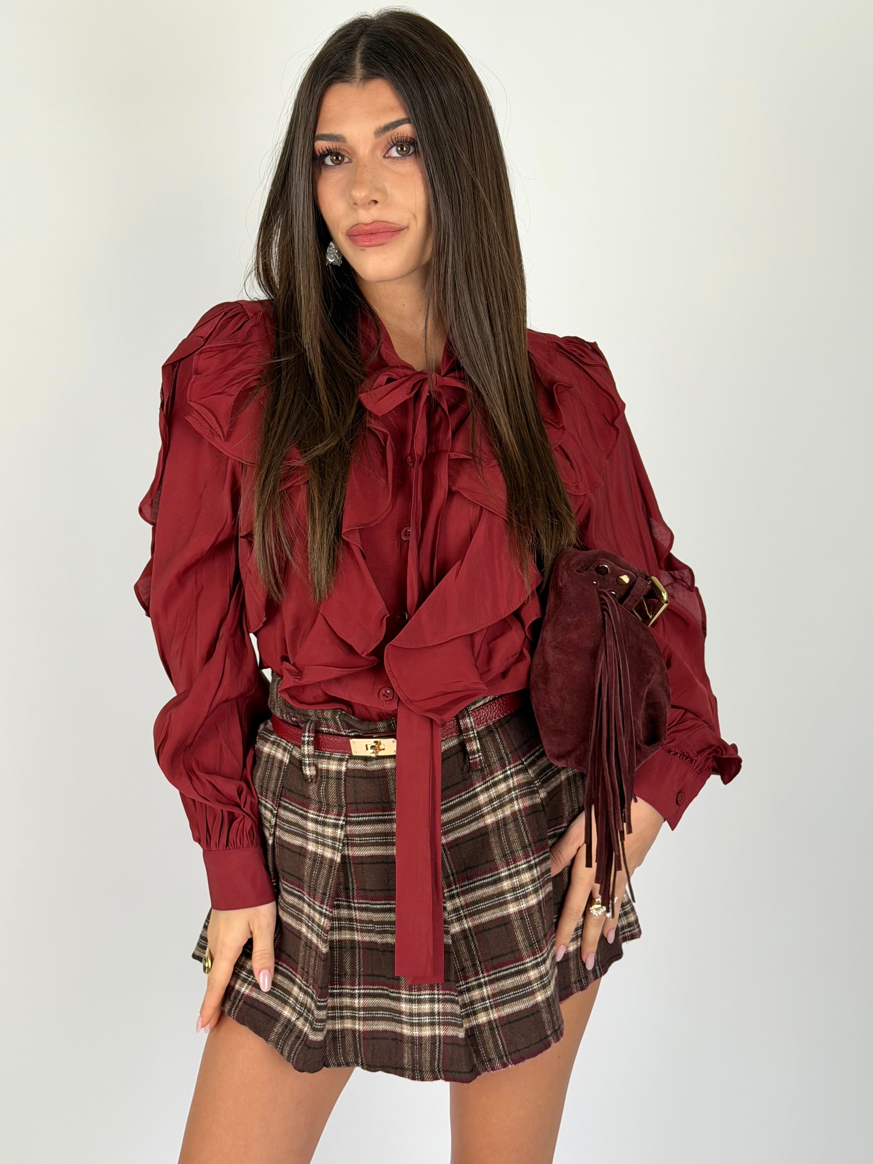 Camicia Linda bordeaux