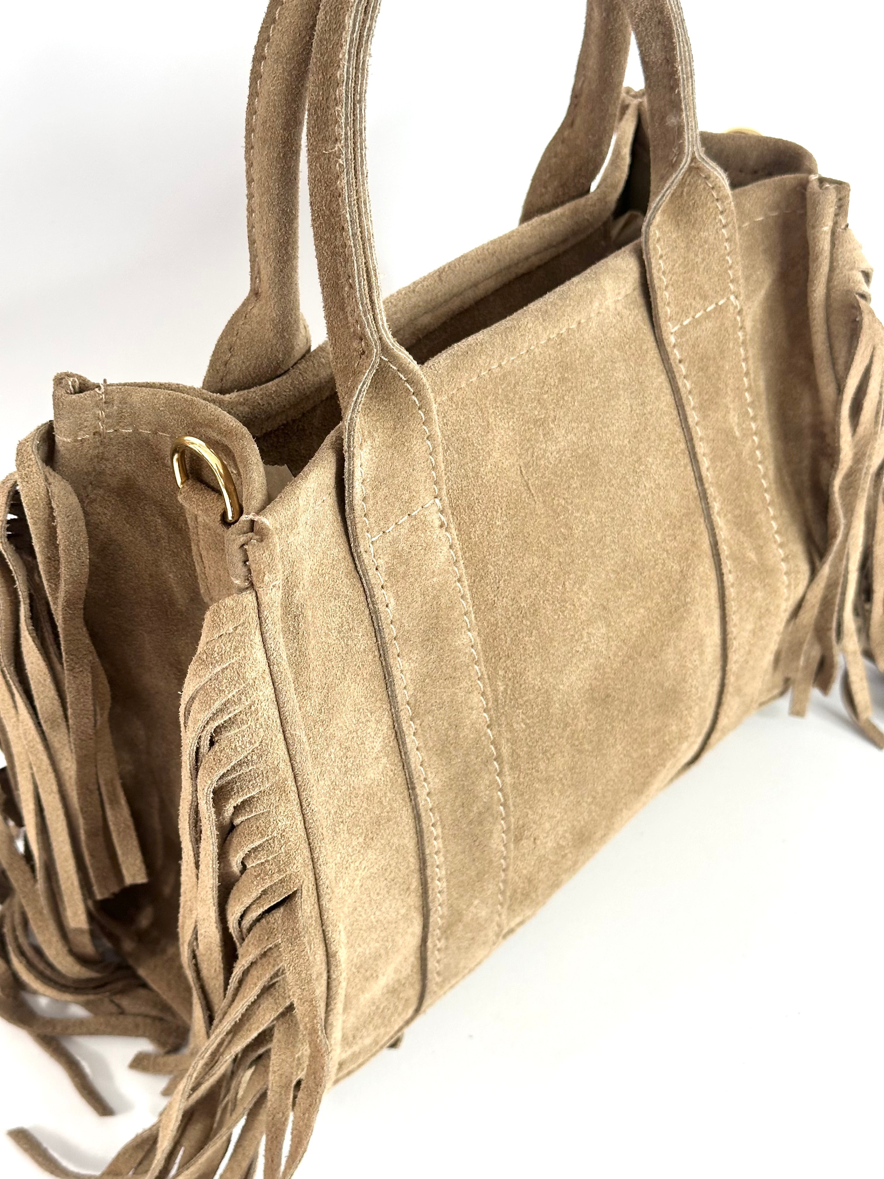 TOTE BAG in camoscio