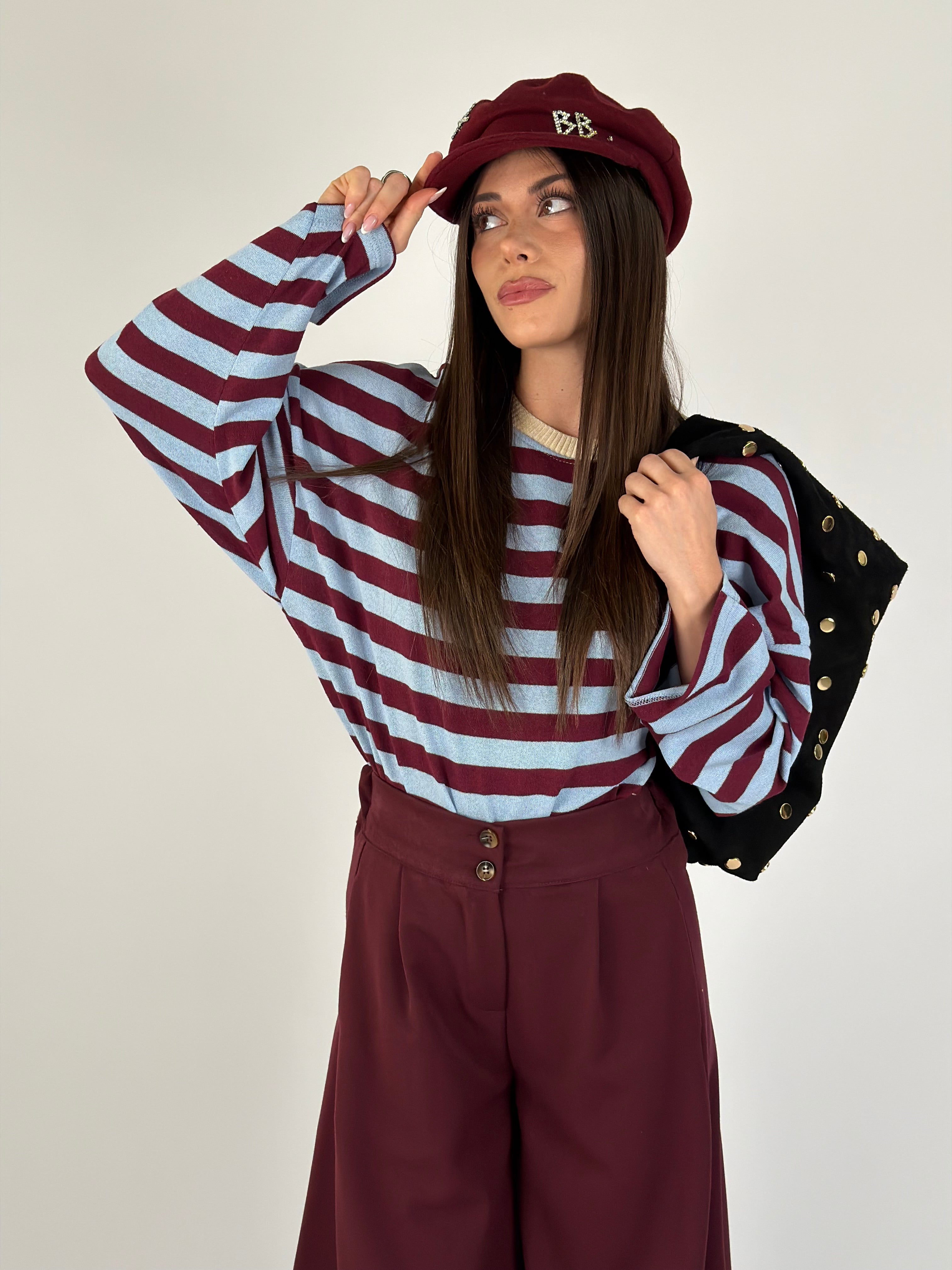 Maglia Iris bordeaux