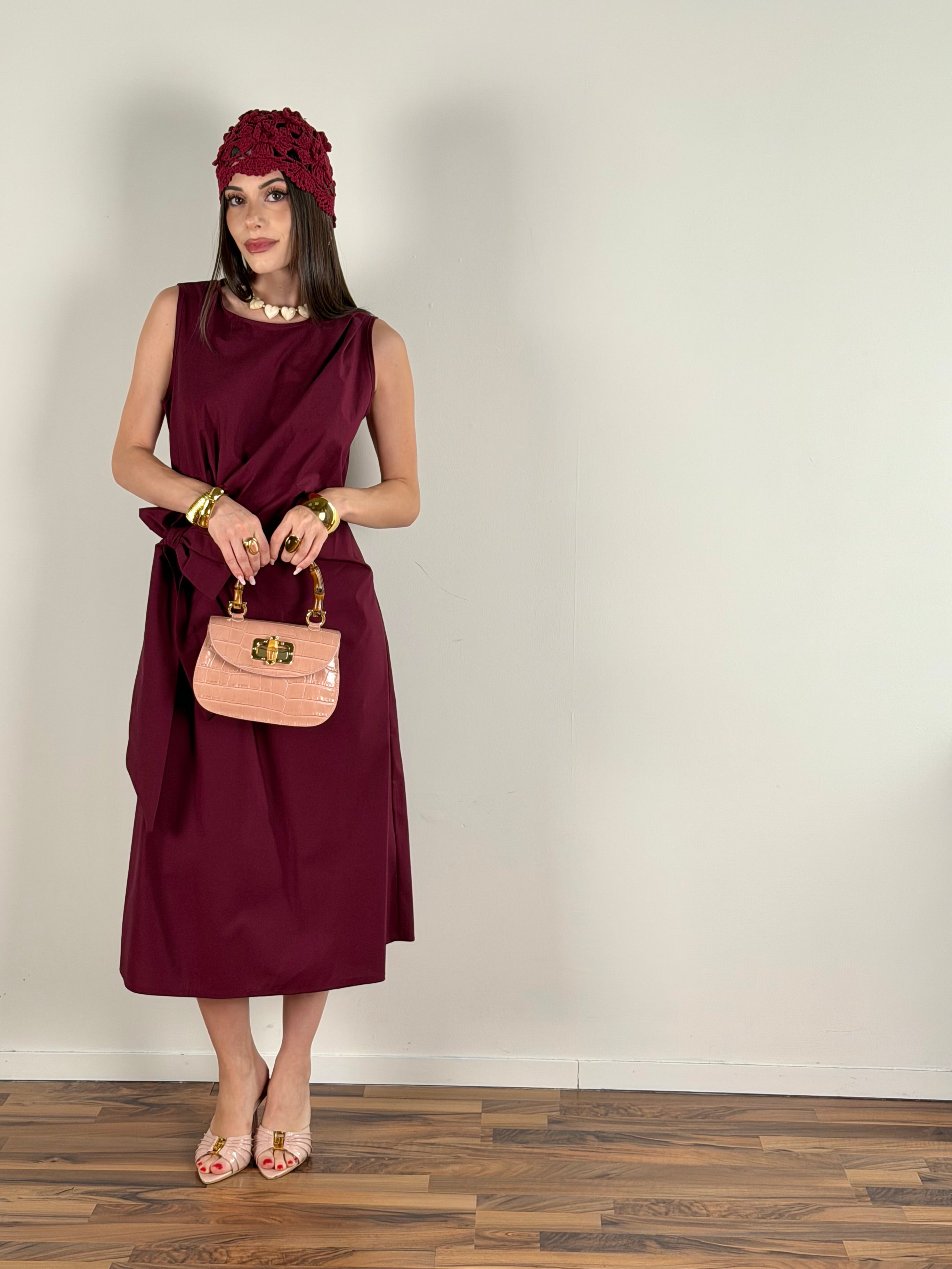 Abito Ingrid bordeaux