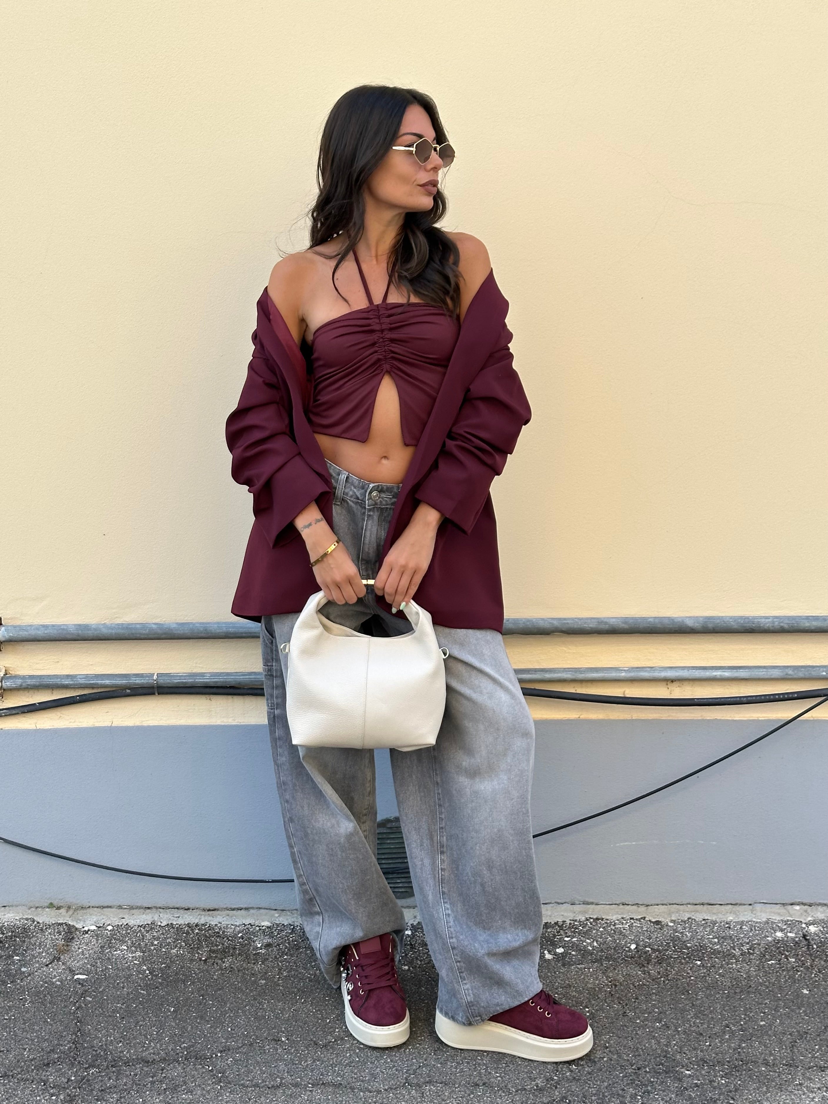 Giacca Mon Amour bordeaux