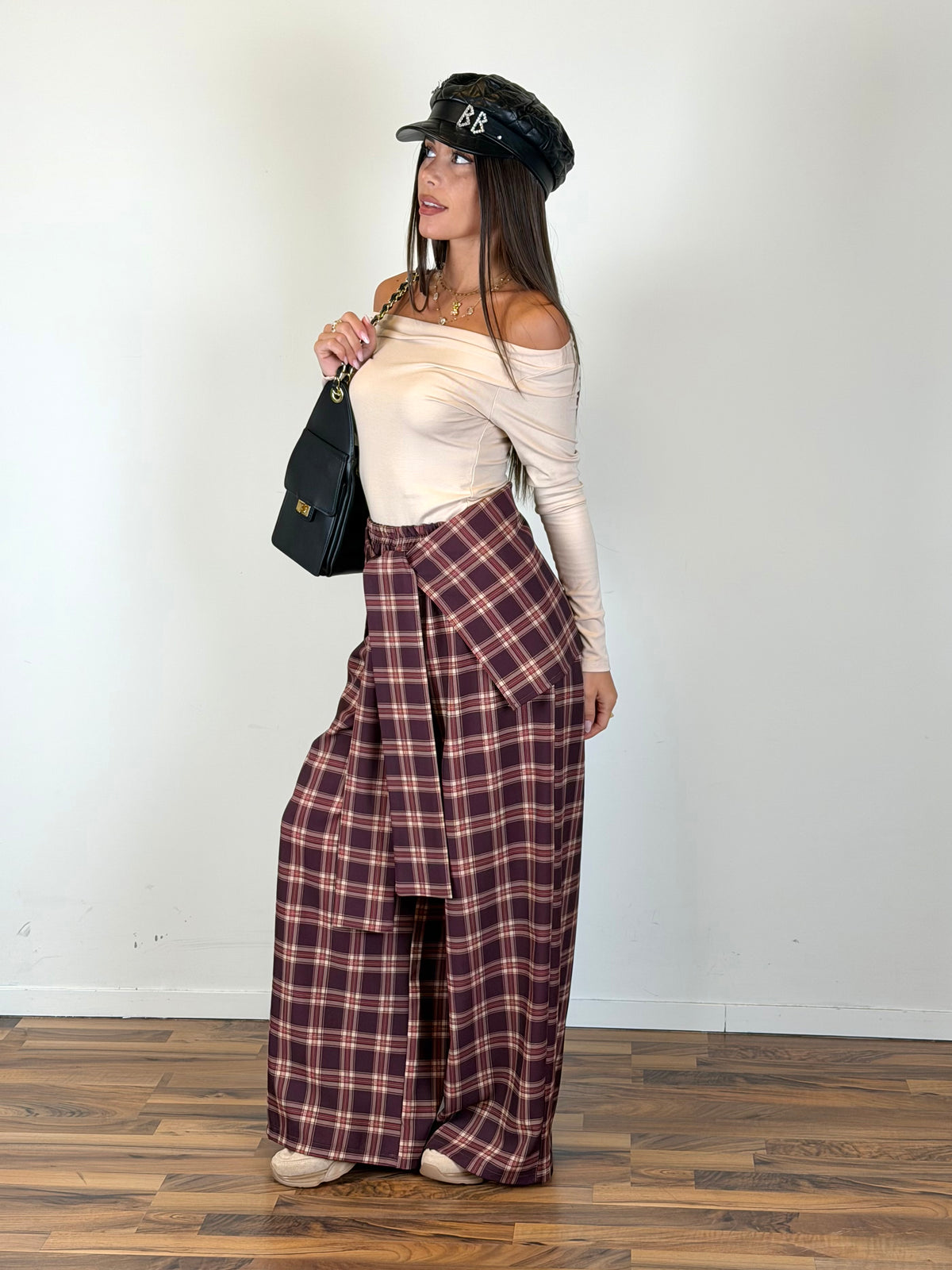 Pantalone Label bordeaux
