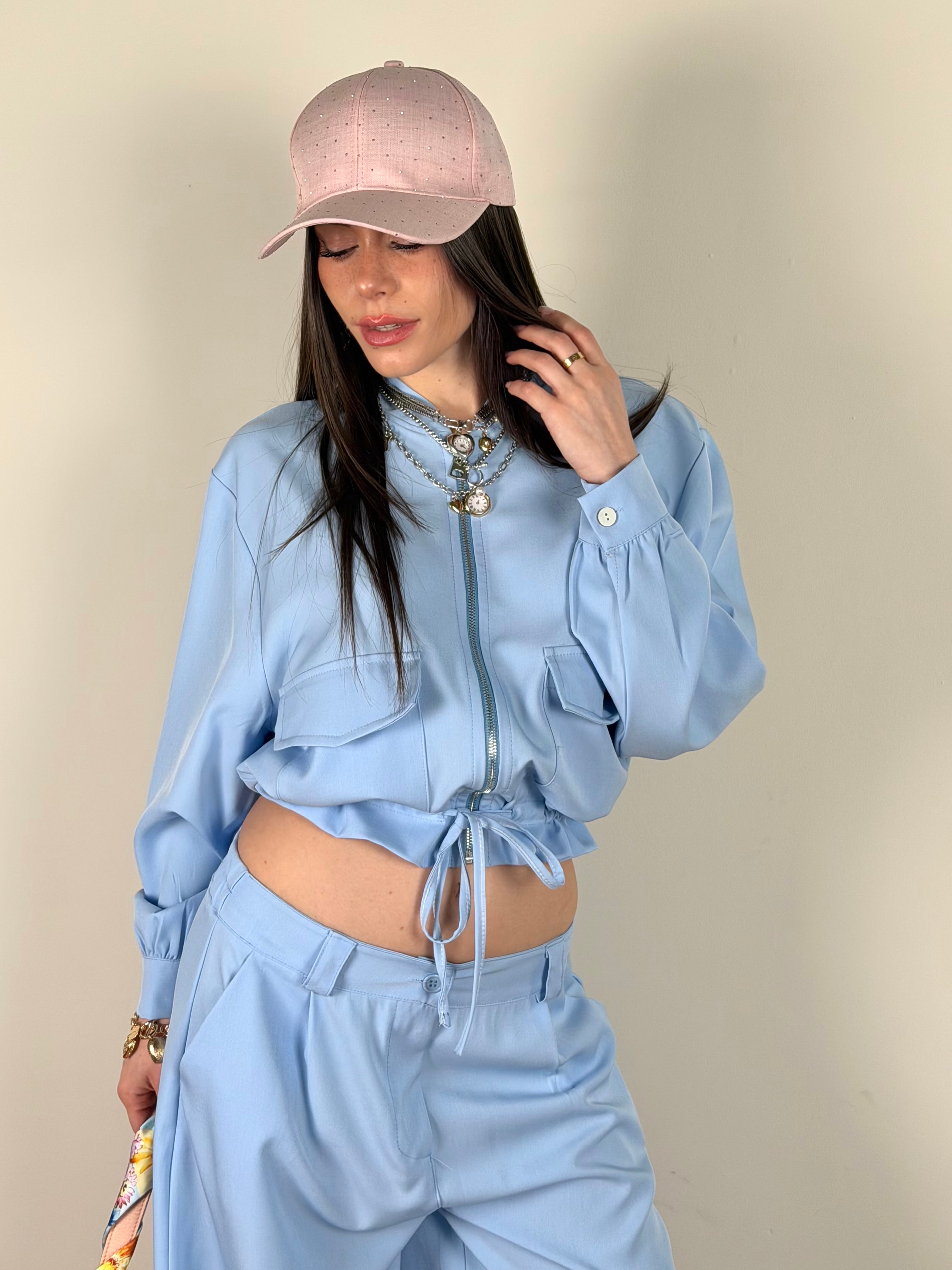 Camicia Sally celeste