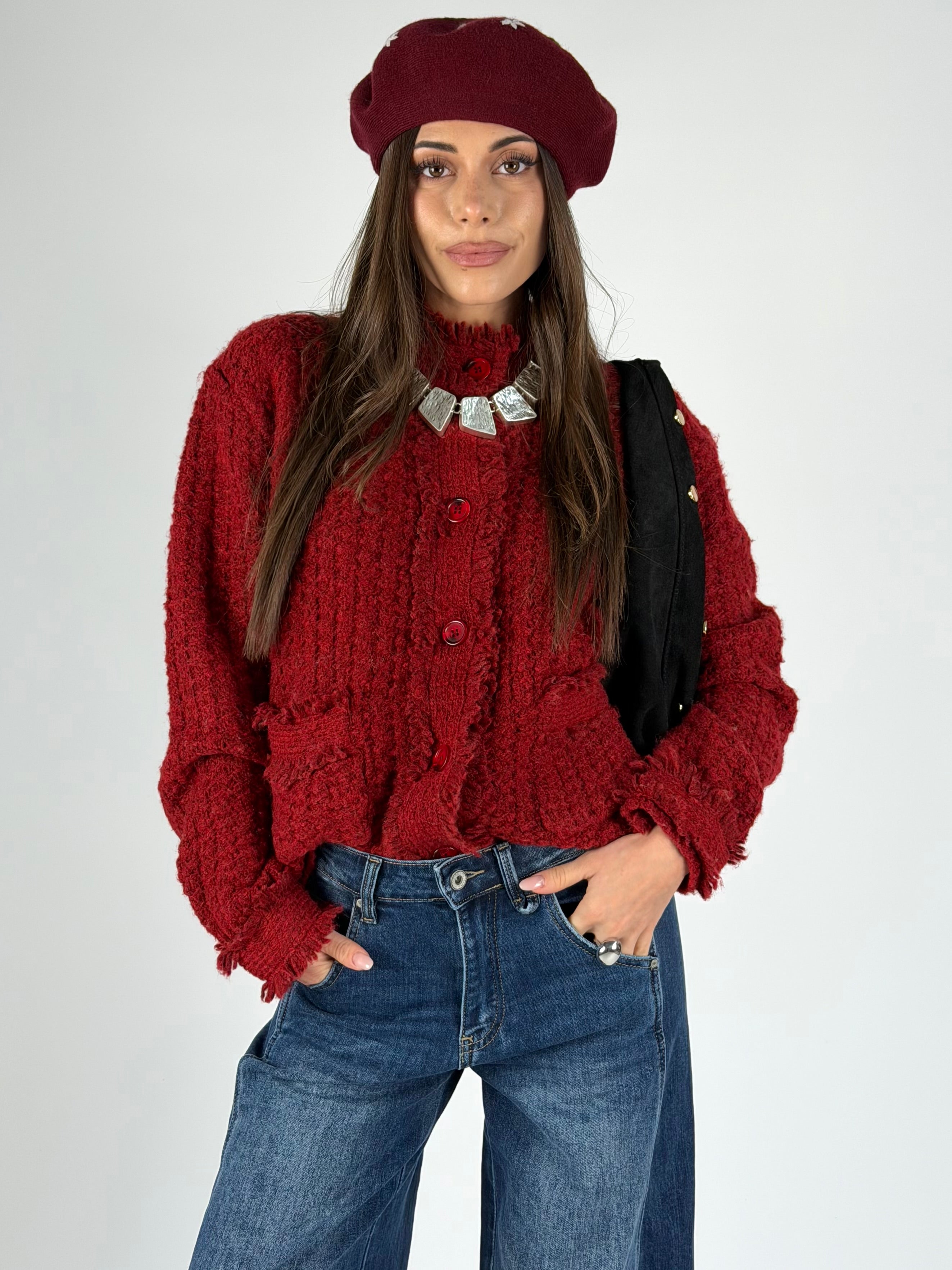 Maglia Jenna bordeaux