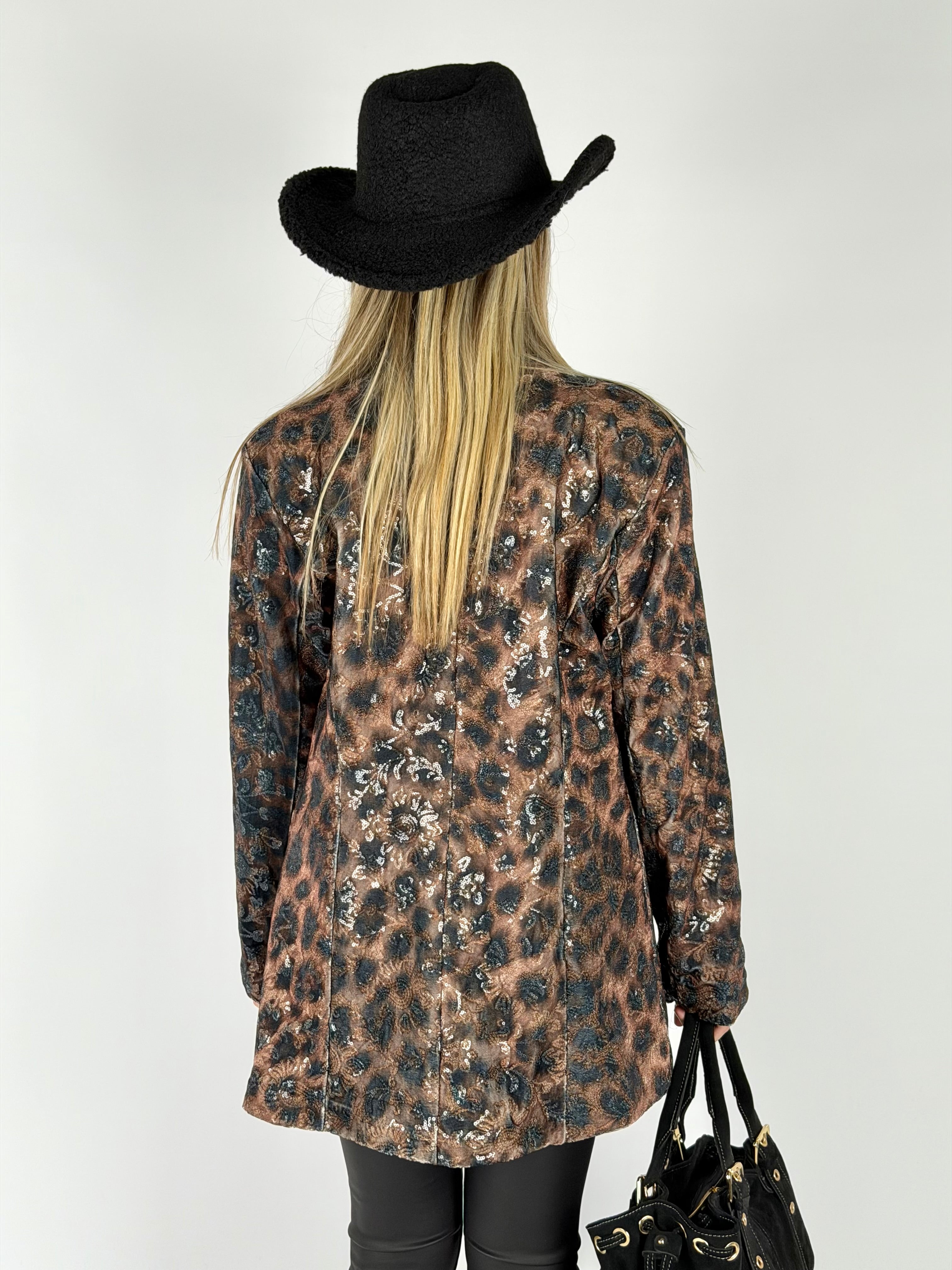 Giacca Cross leopardata