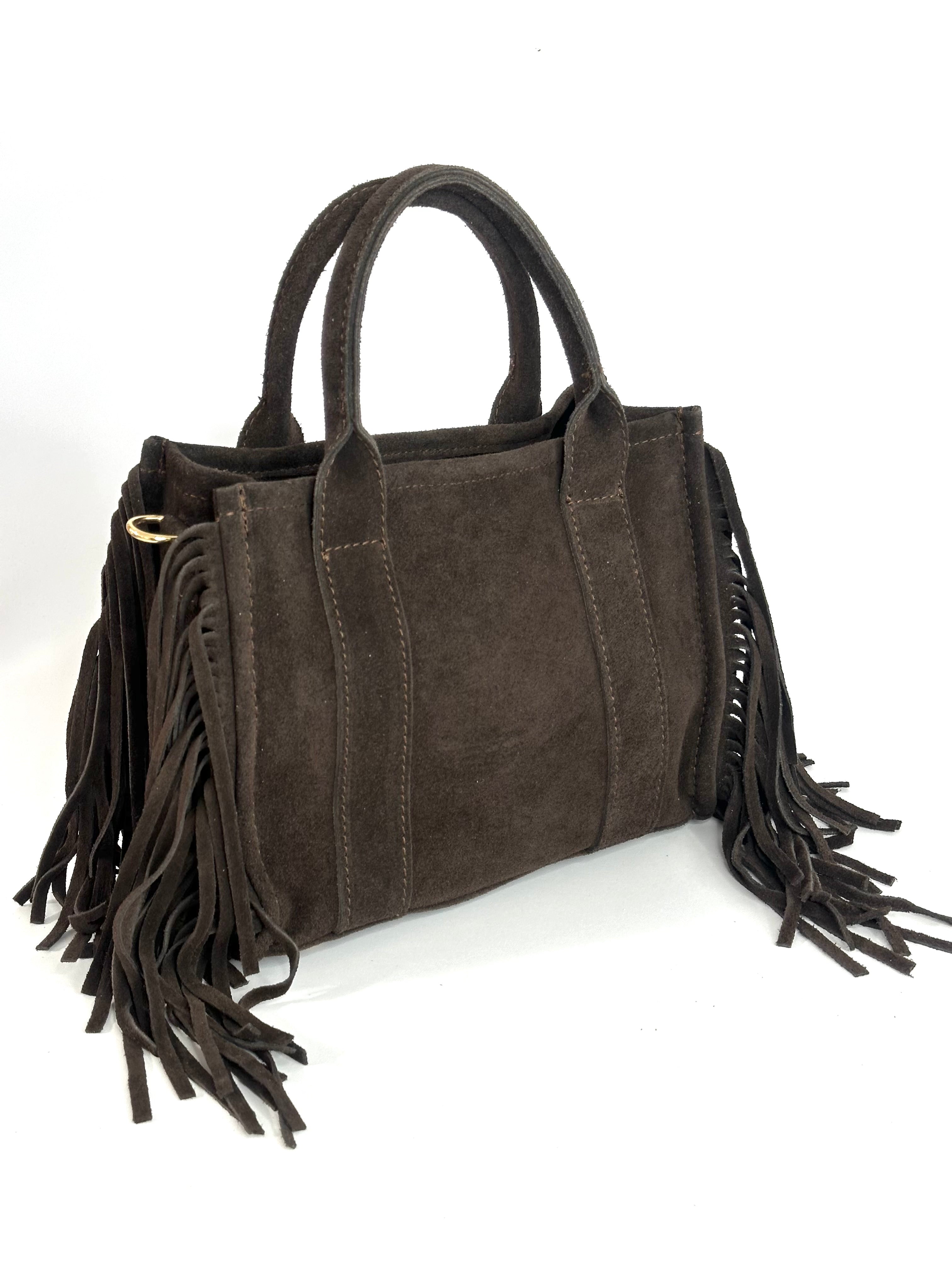 TOTE BAG in camoscio