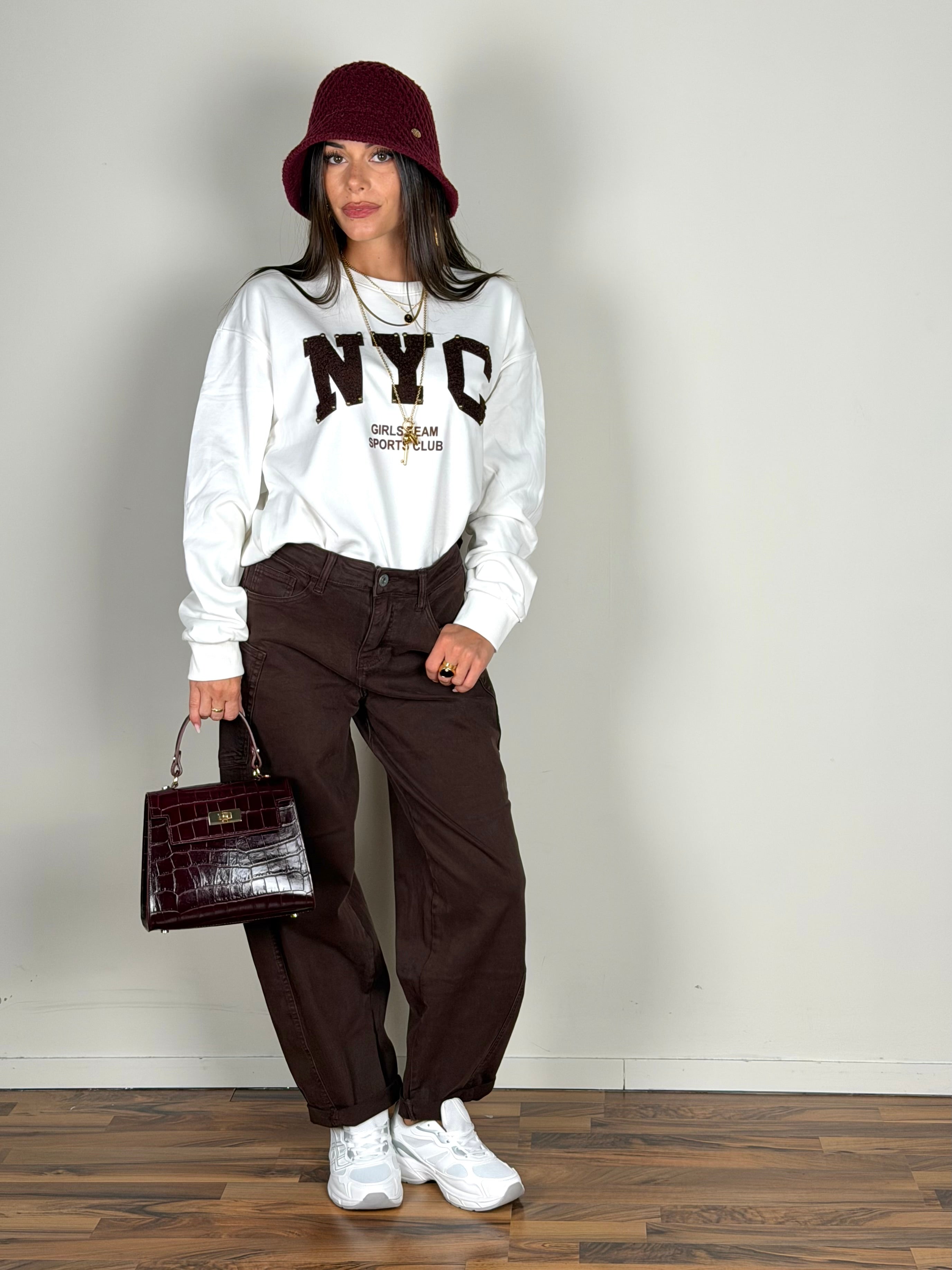 Felpa NYC moro