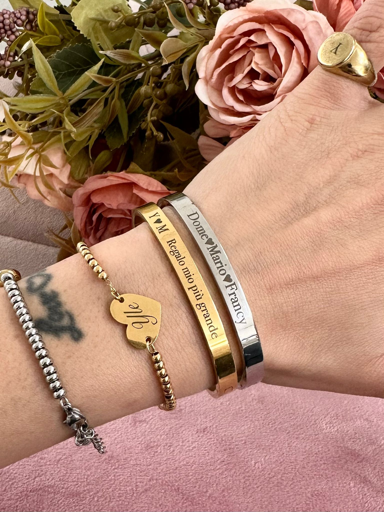 BRACCIALE bangle personalizzabile