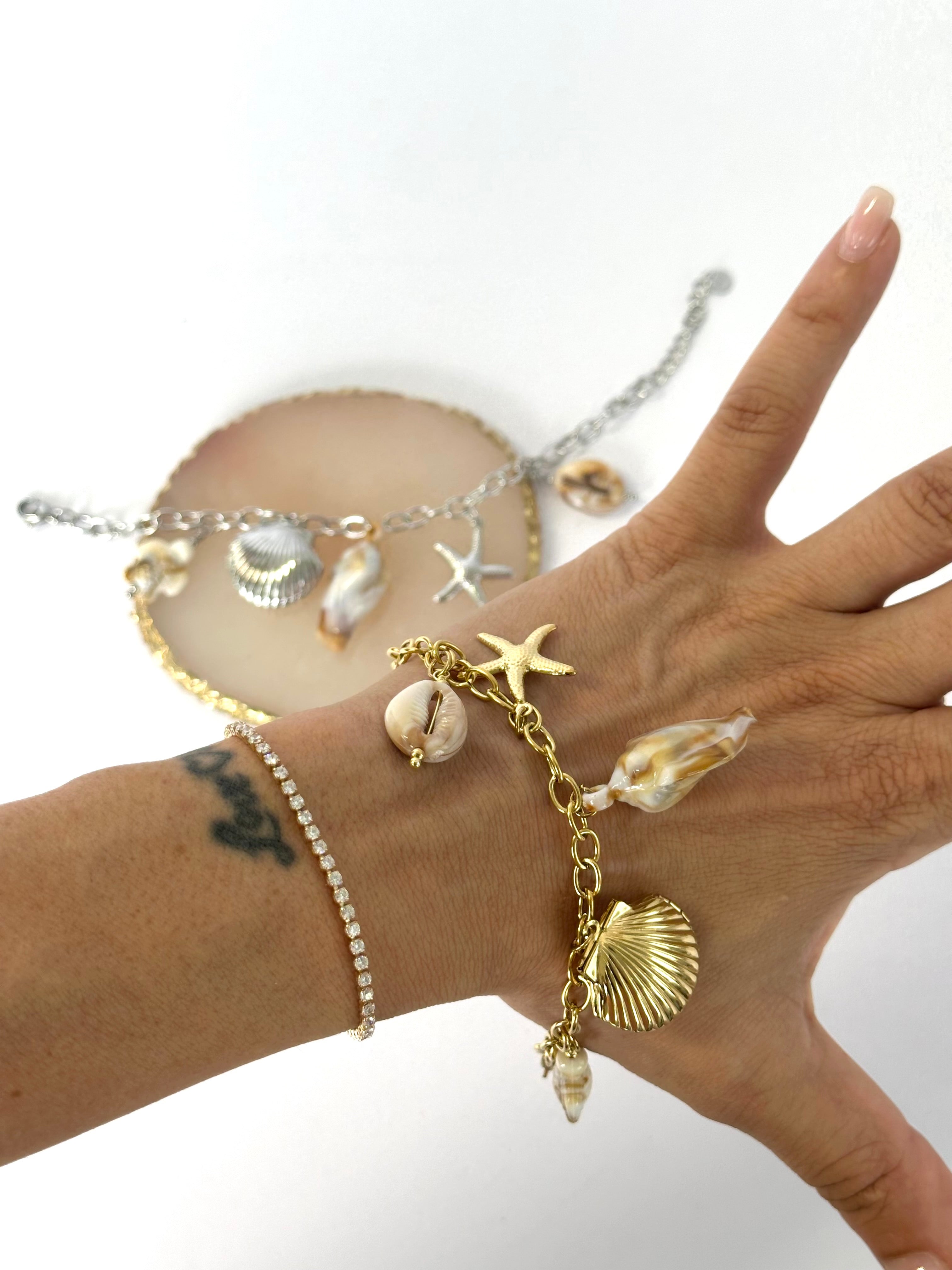Bracciale con conchiglie mykonos