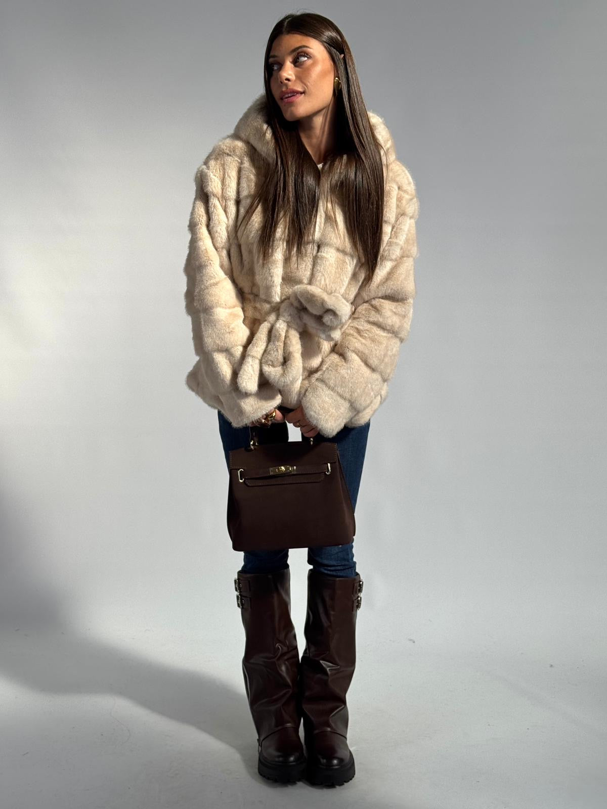 Pelliccia Yara beige