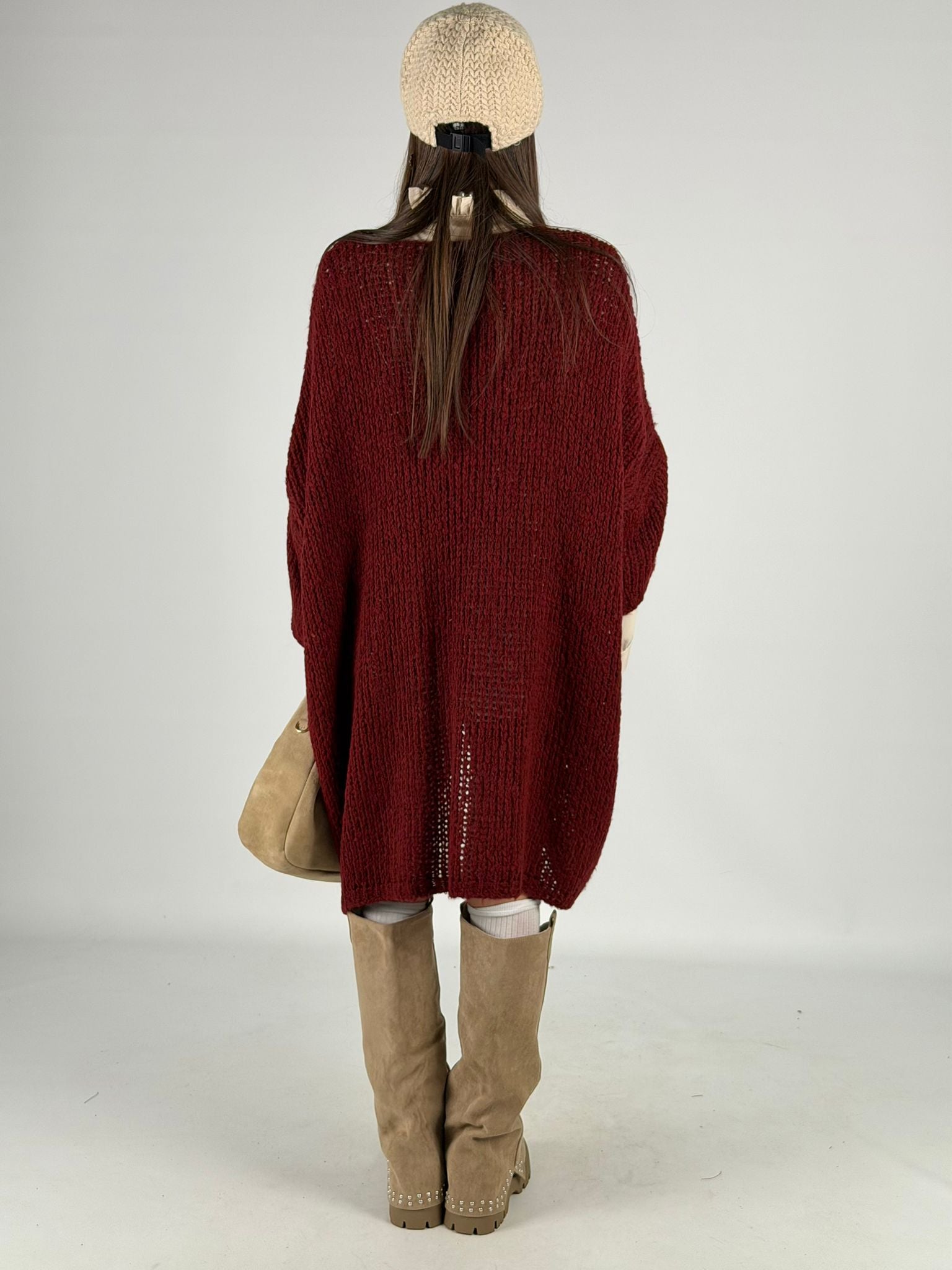 Abito/maglione Adriana bordeaux